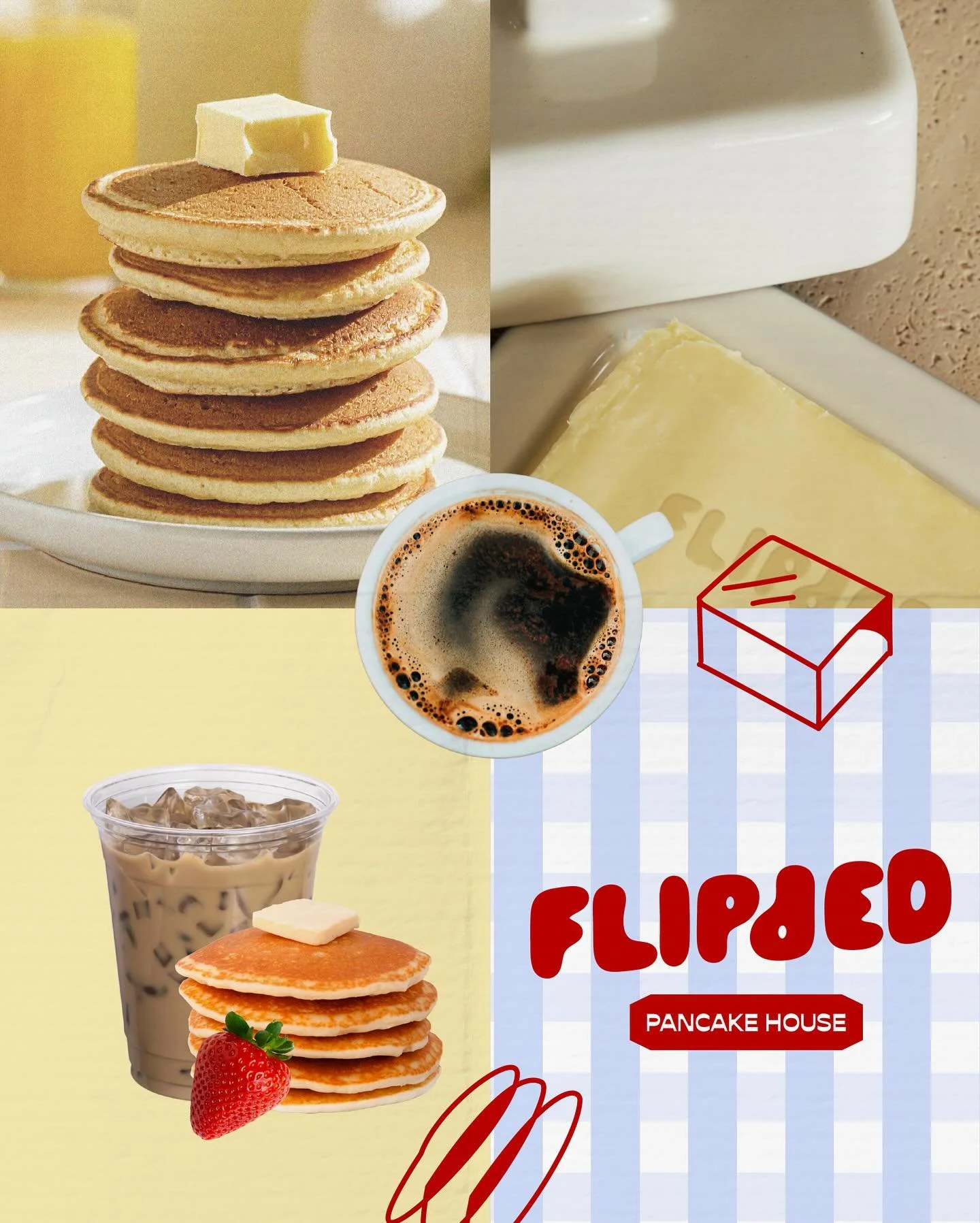 Part 2 of flipping pancakes and letters for this cozy all-day brunch/ pancake house.

Food mockups by @marlo.studios 🫶🏼

Brief by @briefcorp #bcflipped

Let me know what you think 💛

(logo designing, brand identity design, pancake branding, food a