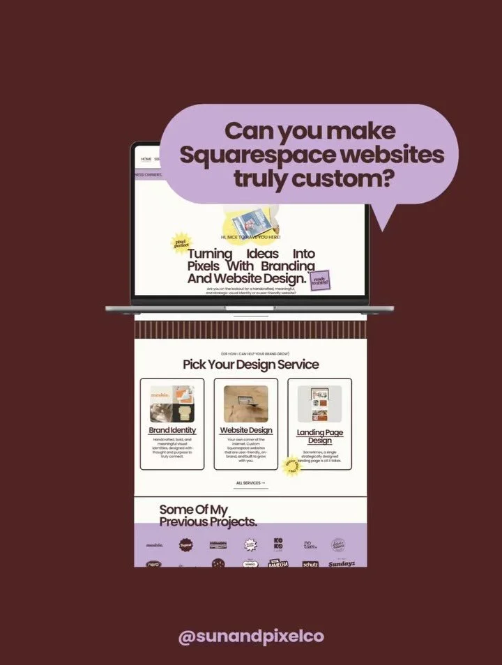 This question is something I often see! Squarespace is well known for its beginner-friendly interface and large template library.

And yes, while this is all true, you can definitely design custom websites on Squarespace! It depends a bit on your cho