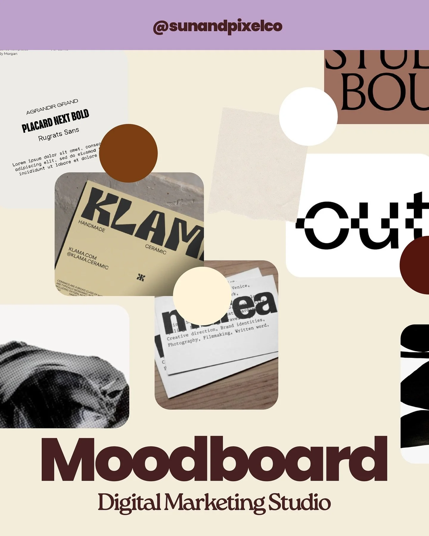 Moodboard time! I&rsquo;m excited to share this brand identity project soon because it has a really personal connection!

Lemme know what you think 🫶🏼

(moodboarding, behind the scenes, brand design studio, web design, squarespace web design, visua