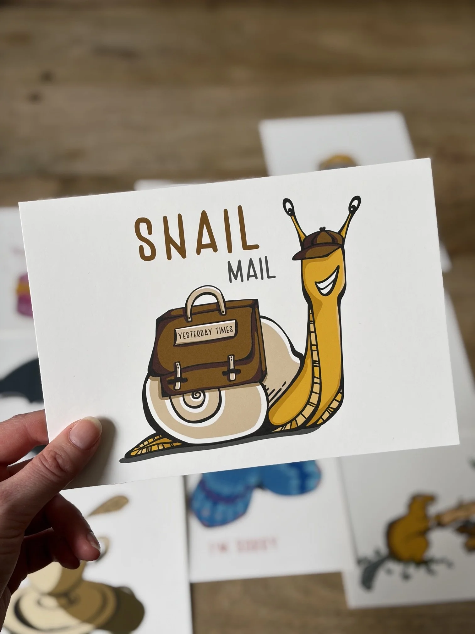 art print snail mail