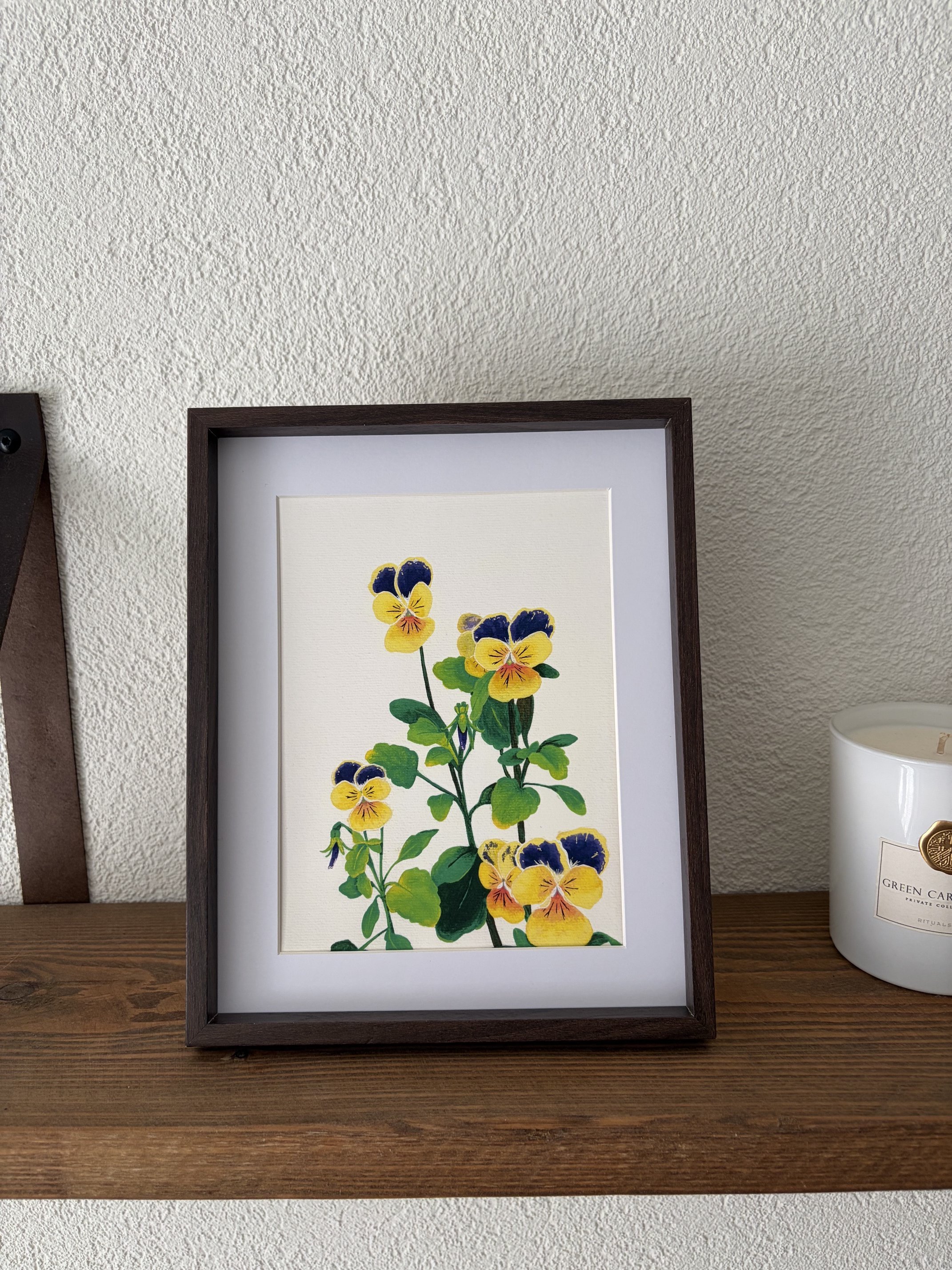 art print wildflowers violets