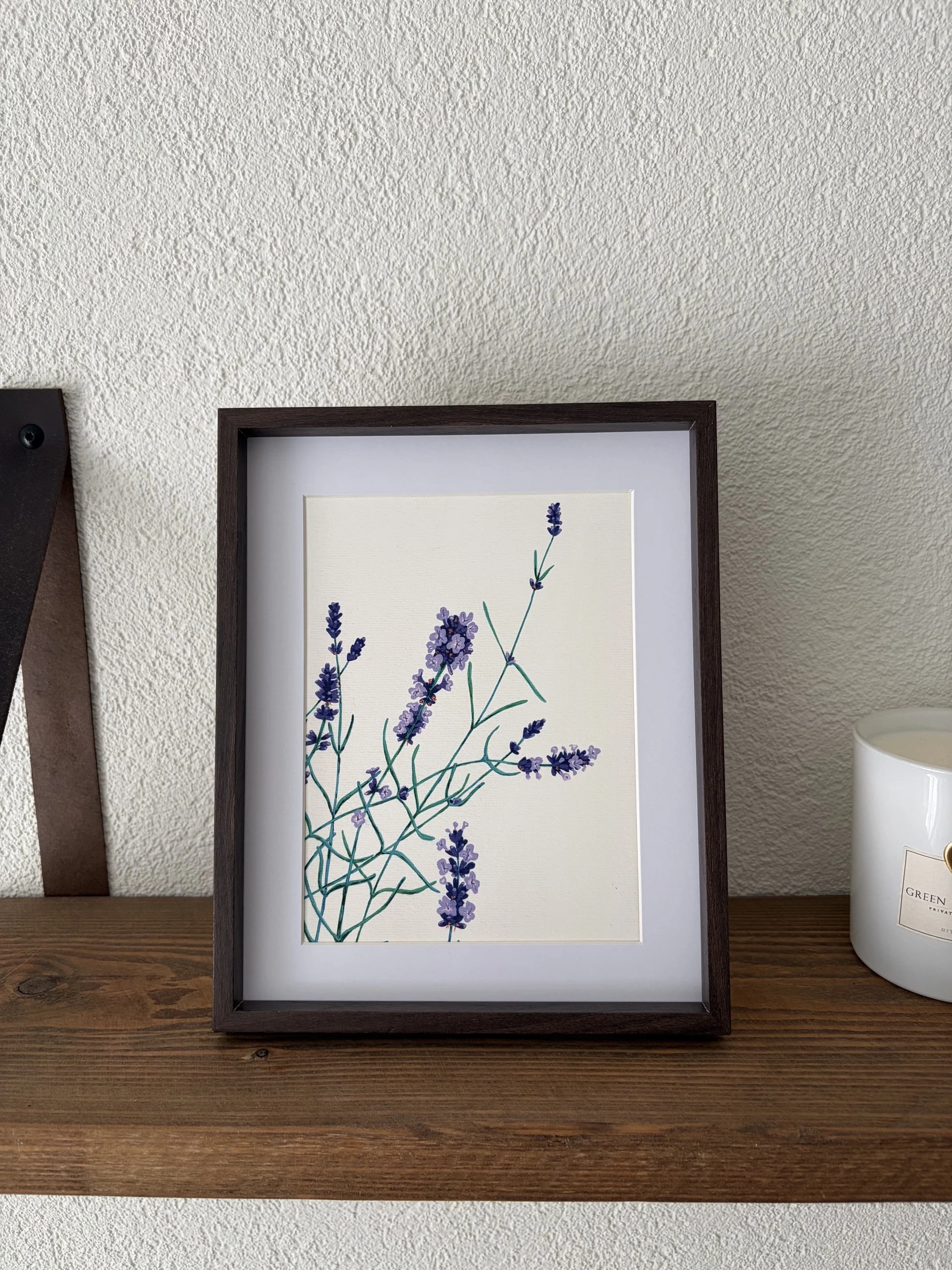 art print wildflowers lavender