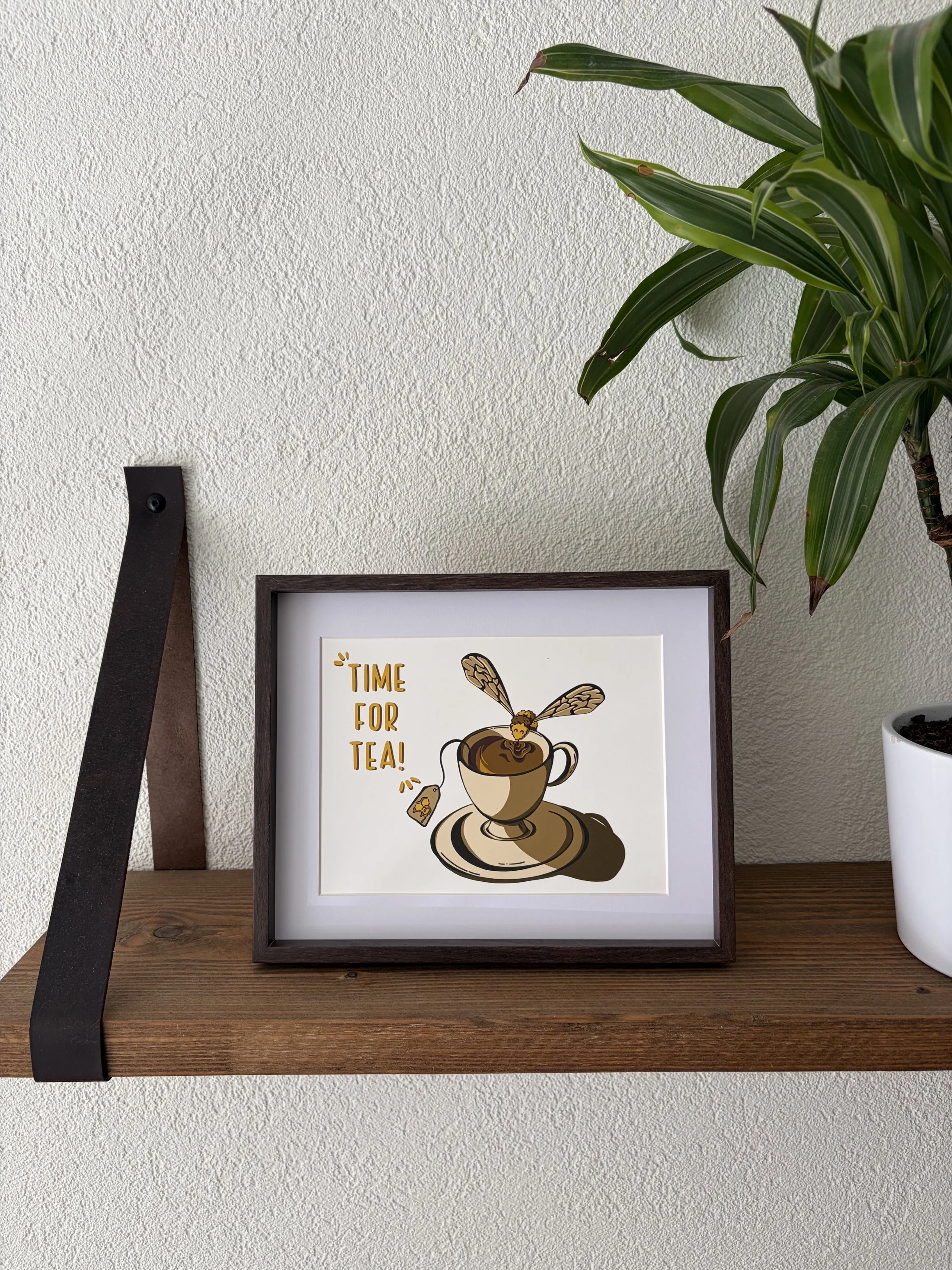 Bee having tea