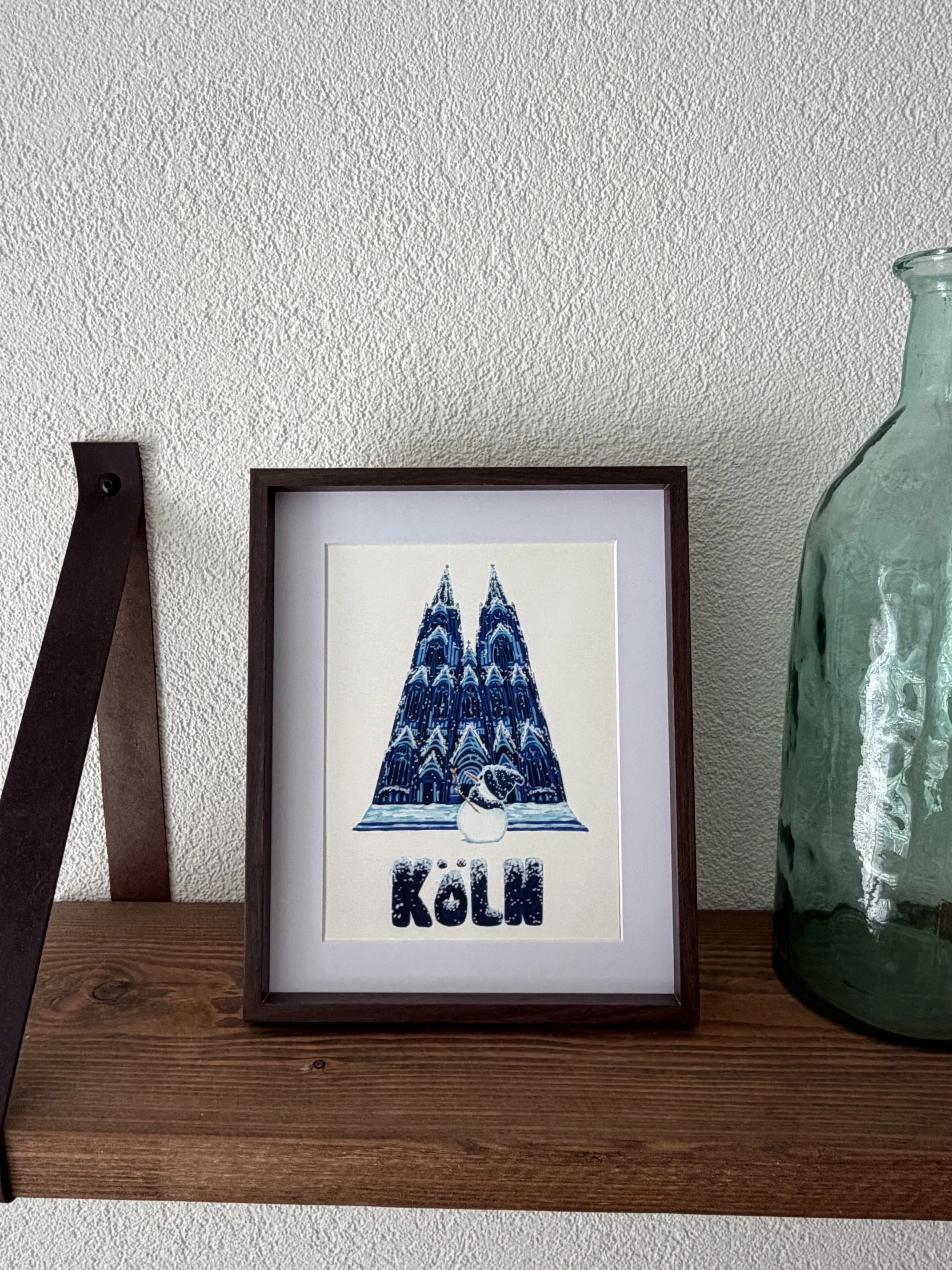 art print snow winter cologne koeln