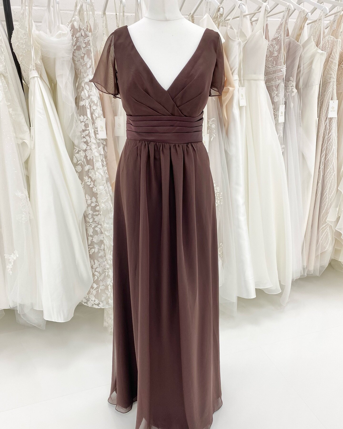 Chocolate colour bridesmaids dress we have 51 colours to choose from