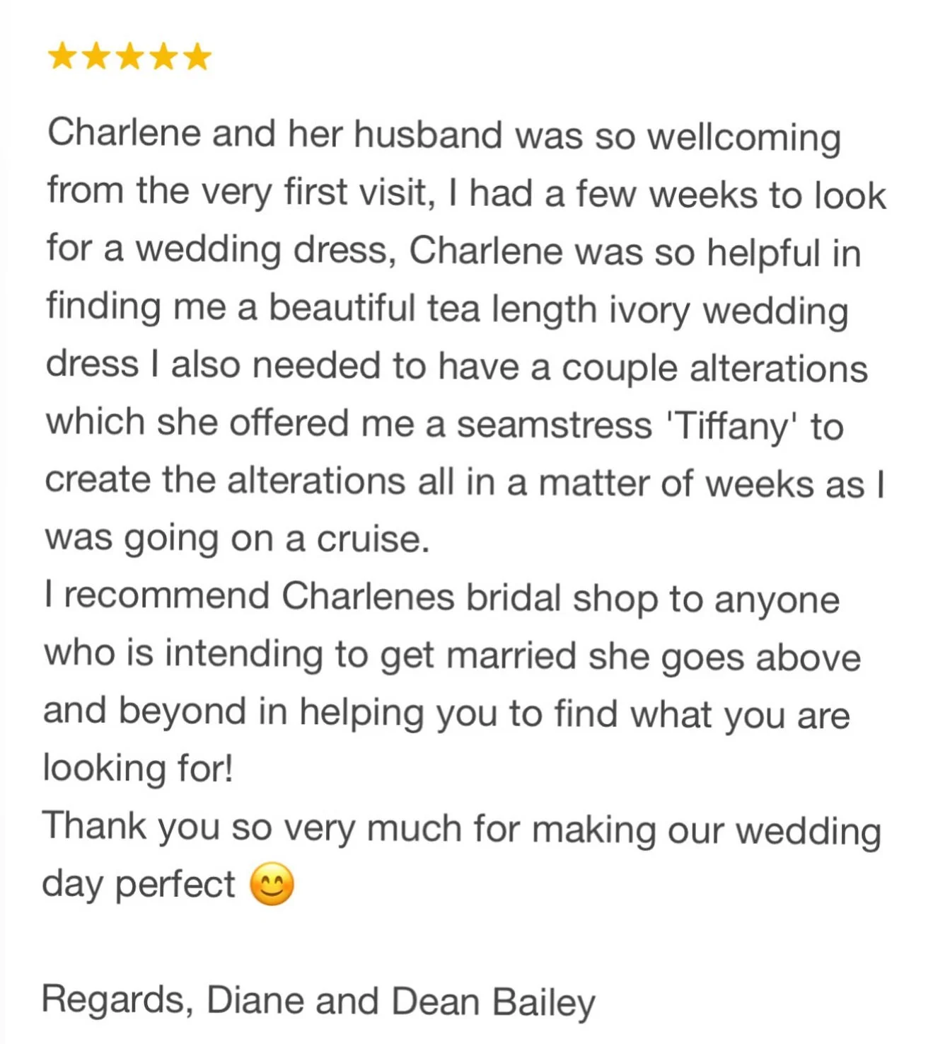 Beautiful couple lovely review thank you so much