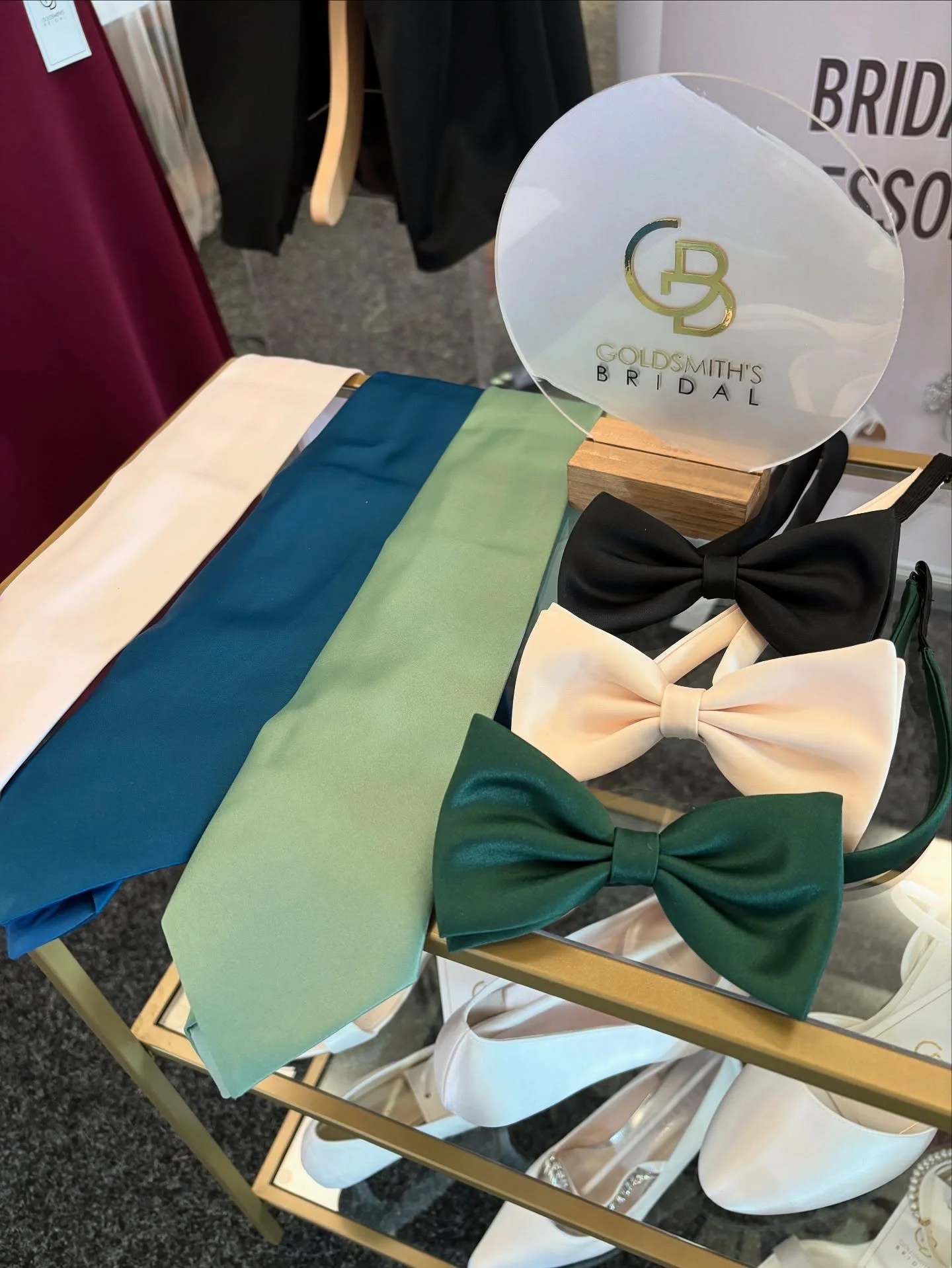 Match your ties and bows with our bridesmaids dresses