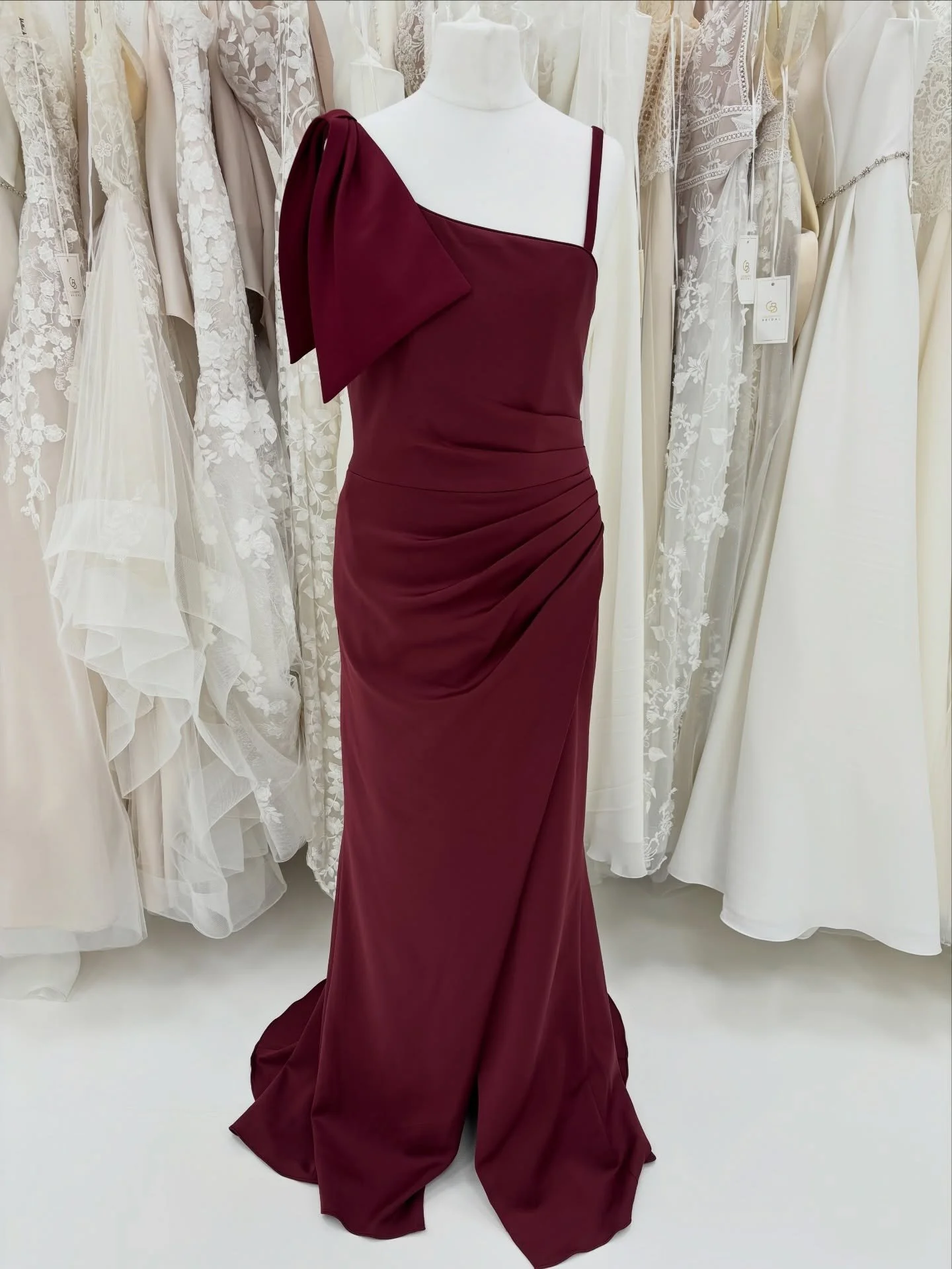 Beautiful burgundy bridesmaids dresses