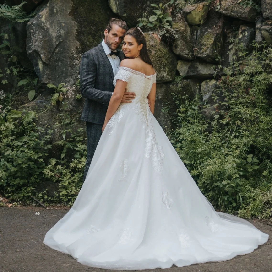 Lots of beautiful dresses straight off the shelf half price