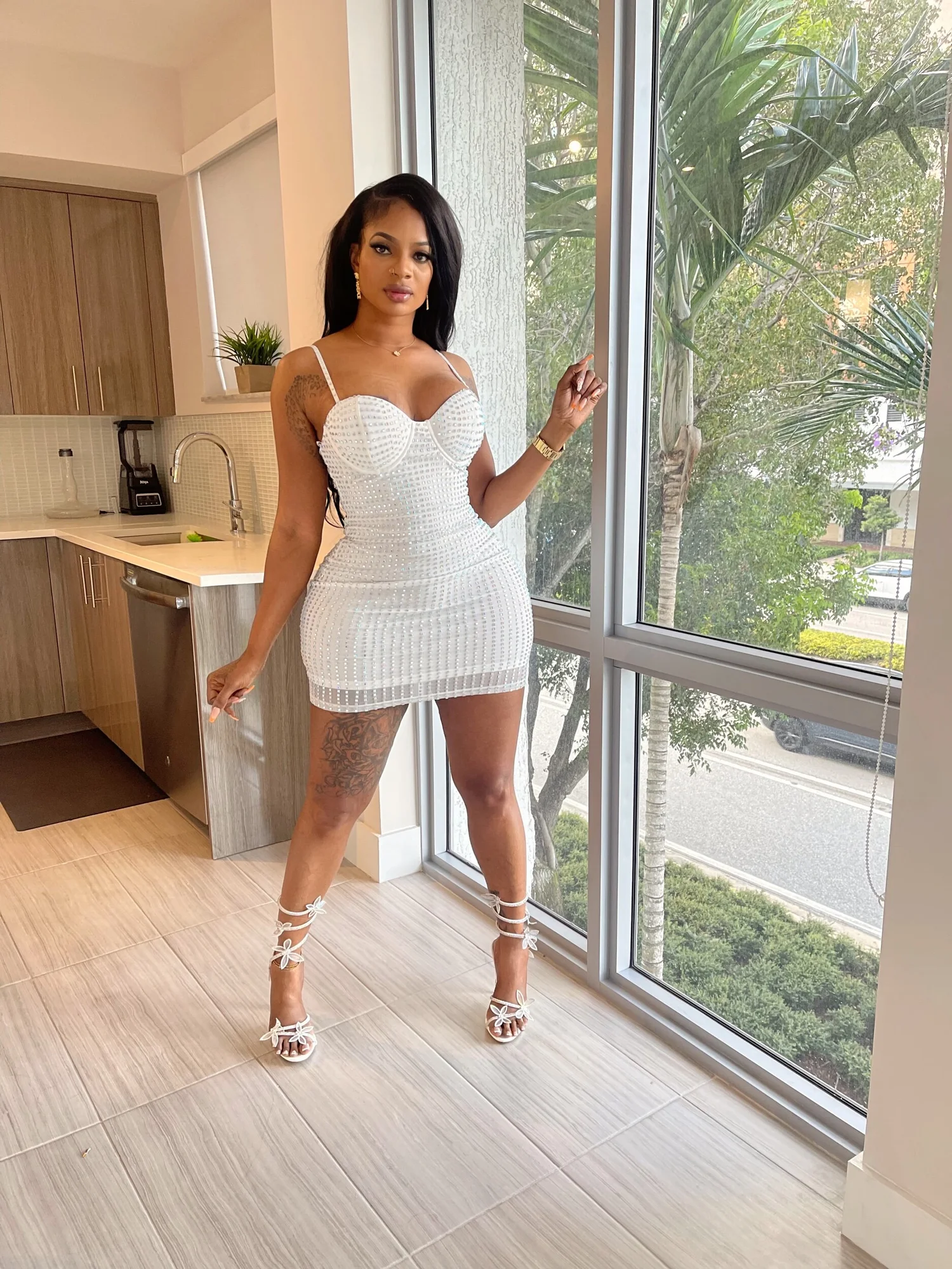 Juli dress white — Glam City Closet