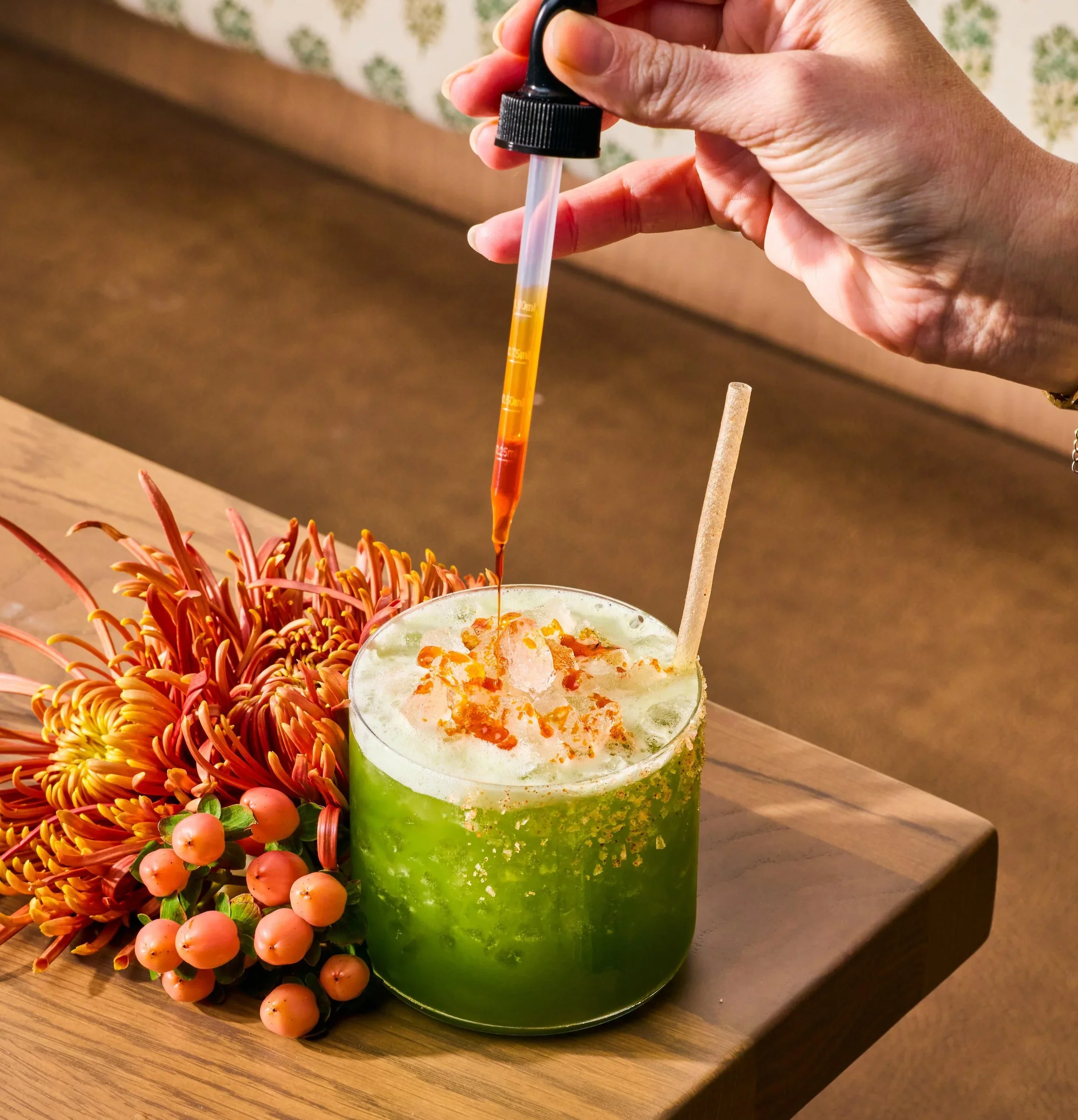 The Pica Pica (N/A) for Sipeos in Walnut Creek - Housemade Sagrita Verde, Ginger, Lime, Saline, Ritual Agave Alternative