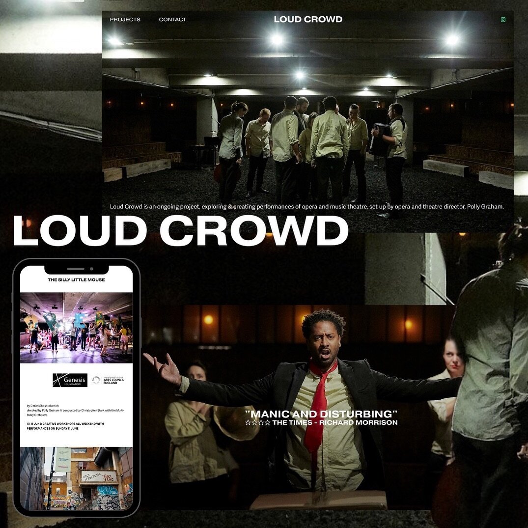 📣 An absolute delight to work on the new website for @loud.crowd in collaboration with @pollystellakatharineabram A privilege to Showcase their ongoing work ➡️ www.loud-crowd.co.uk !!

Loud Crowd is an ongoing project, exploring &amp; creating perfo