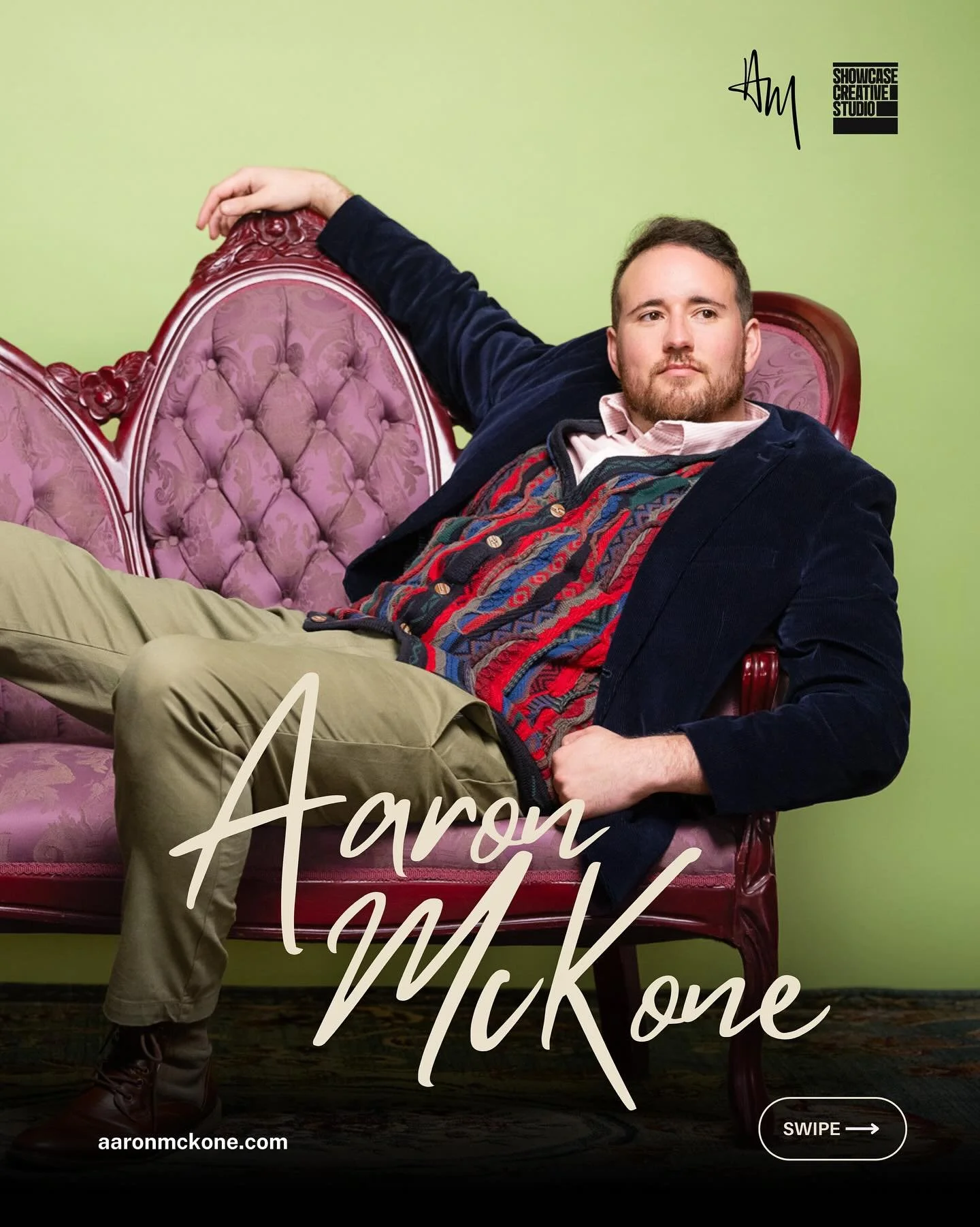 🤩 Congratulations to the wonderful @aaronmckone on your new website! What a vibe! What a fun collaboration. Thanks for bringing the colour and the flair!! Featuring amazing 📸 by @subtle.buffalo 

A native of Rock Hill, South Carolina, tenor Aaron M