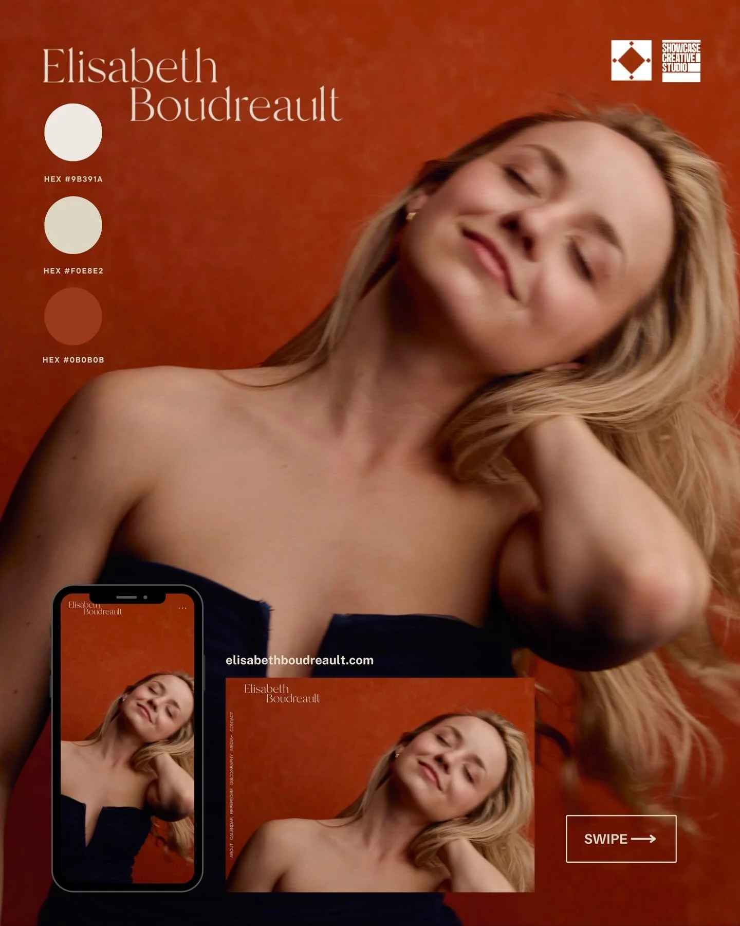 📣 Celebrating the wonderful soprano @elisabeth.boudreault !✨ It was SO special to work with you to create this beautiful new website in collaboration with photographers @olispencerphotography and @redangel_vendetta 📸 

What an honour to Showcase yo