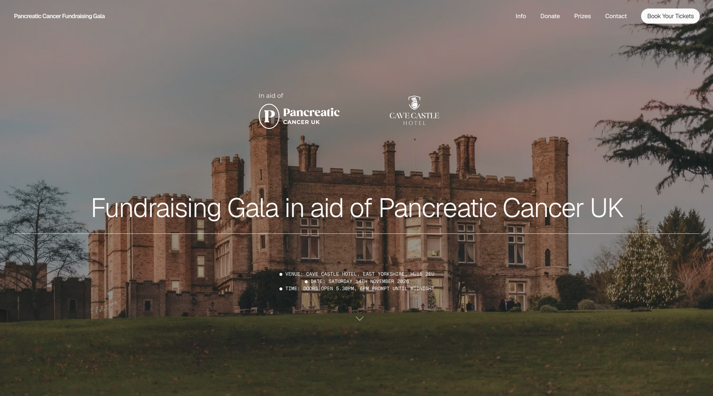 PANCREATIC CANCER UK GALA  IMPACT 