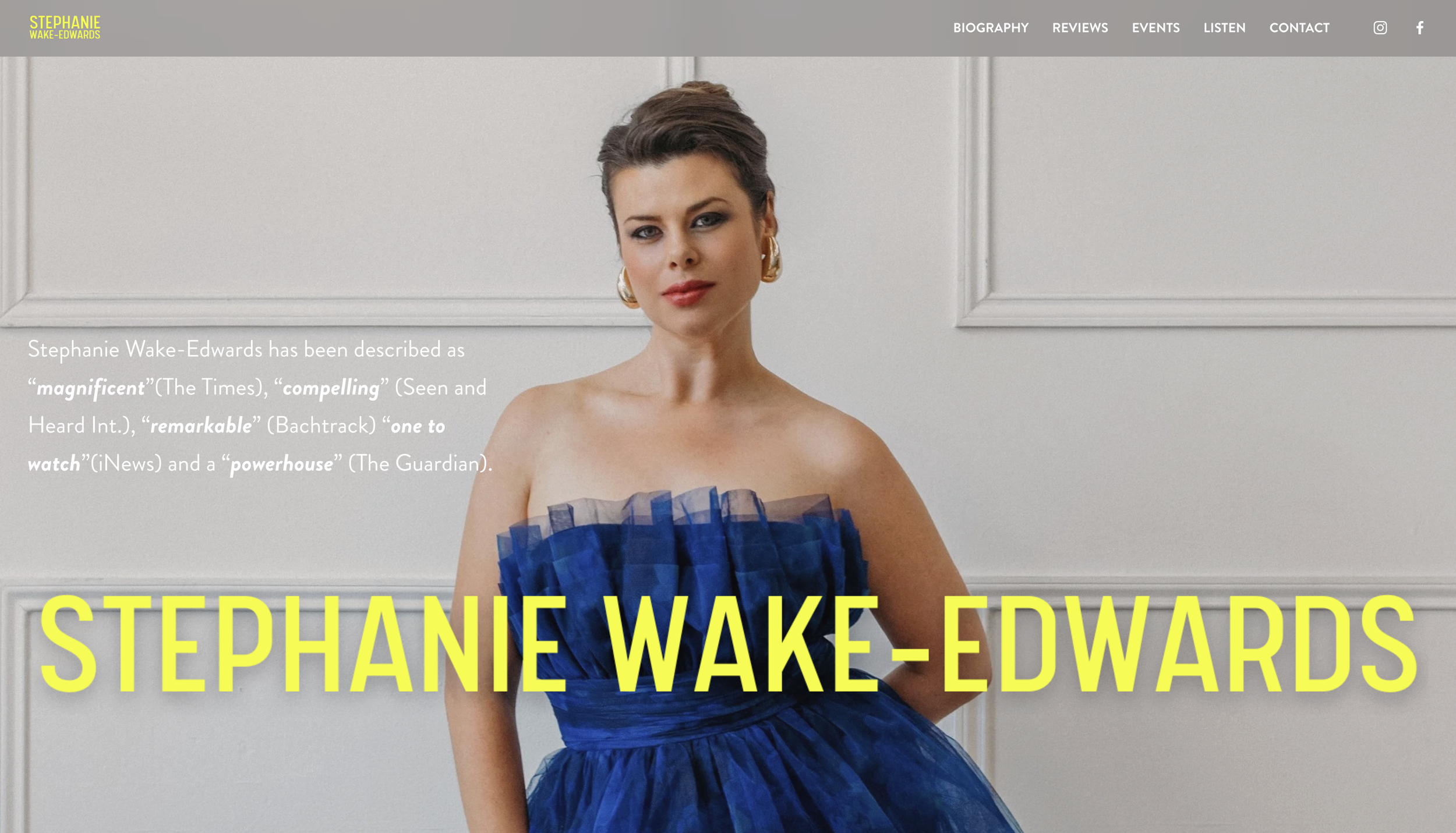 STEPHANIE WAKE-EDWARDS 🇬🇧  SINGER 