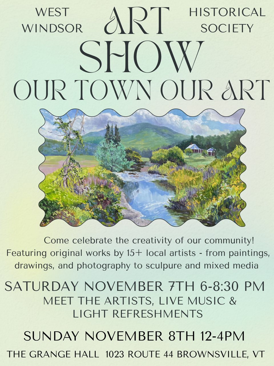 2nd Annual WWHS Art Show: Our Town, Our Art …. artist reception