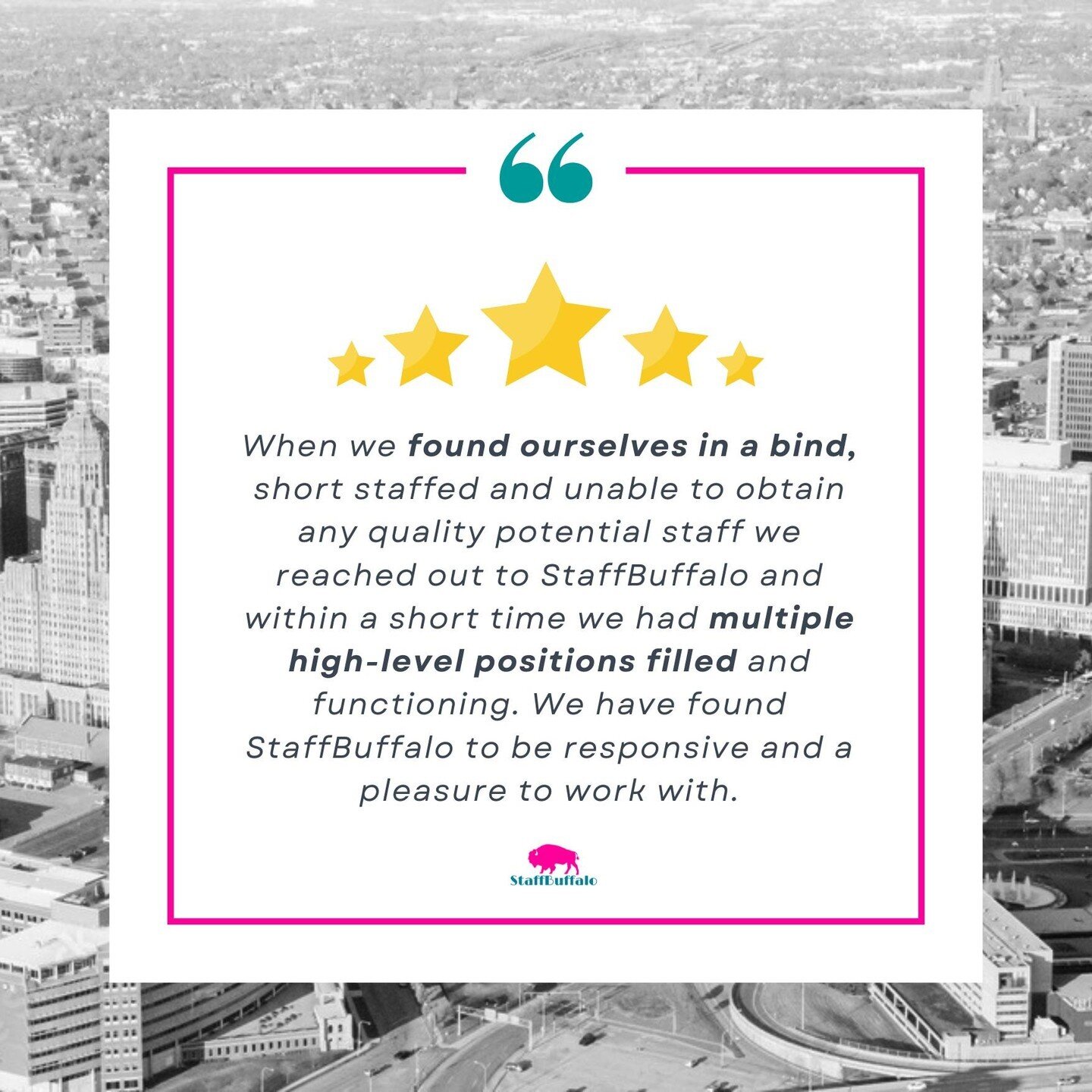 Absolutely delighted to receive such glowing feedback from our clients! 🌟 

This is exactly why we do what we do! We love helping businesses overcome hiring hurdles and crafting customized solutions that fit their unique needs. 

Reach out to @Staff