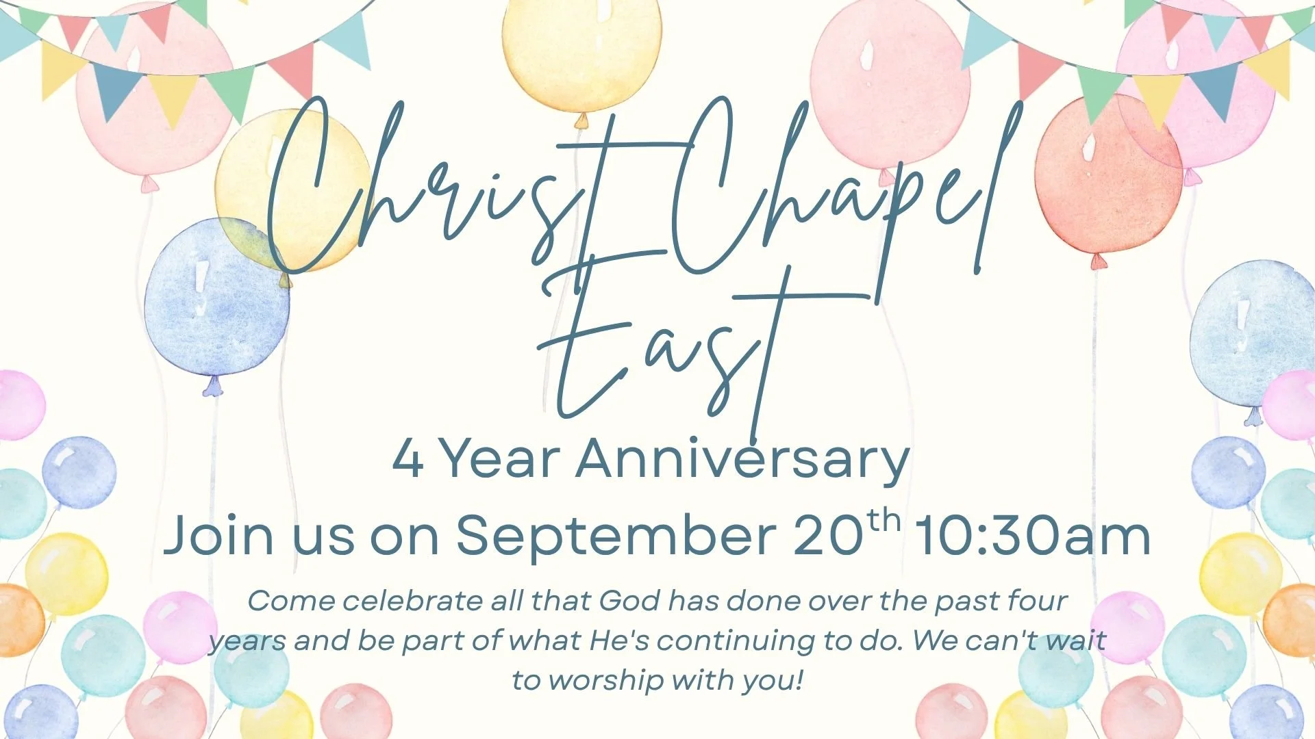 CCE 4 Year Anniversary!!