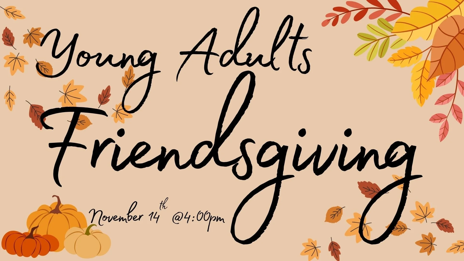 Young Adults Friendsgiving