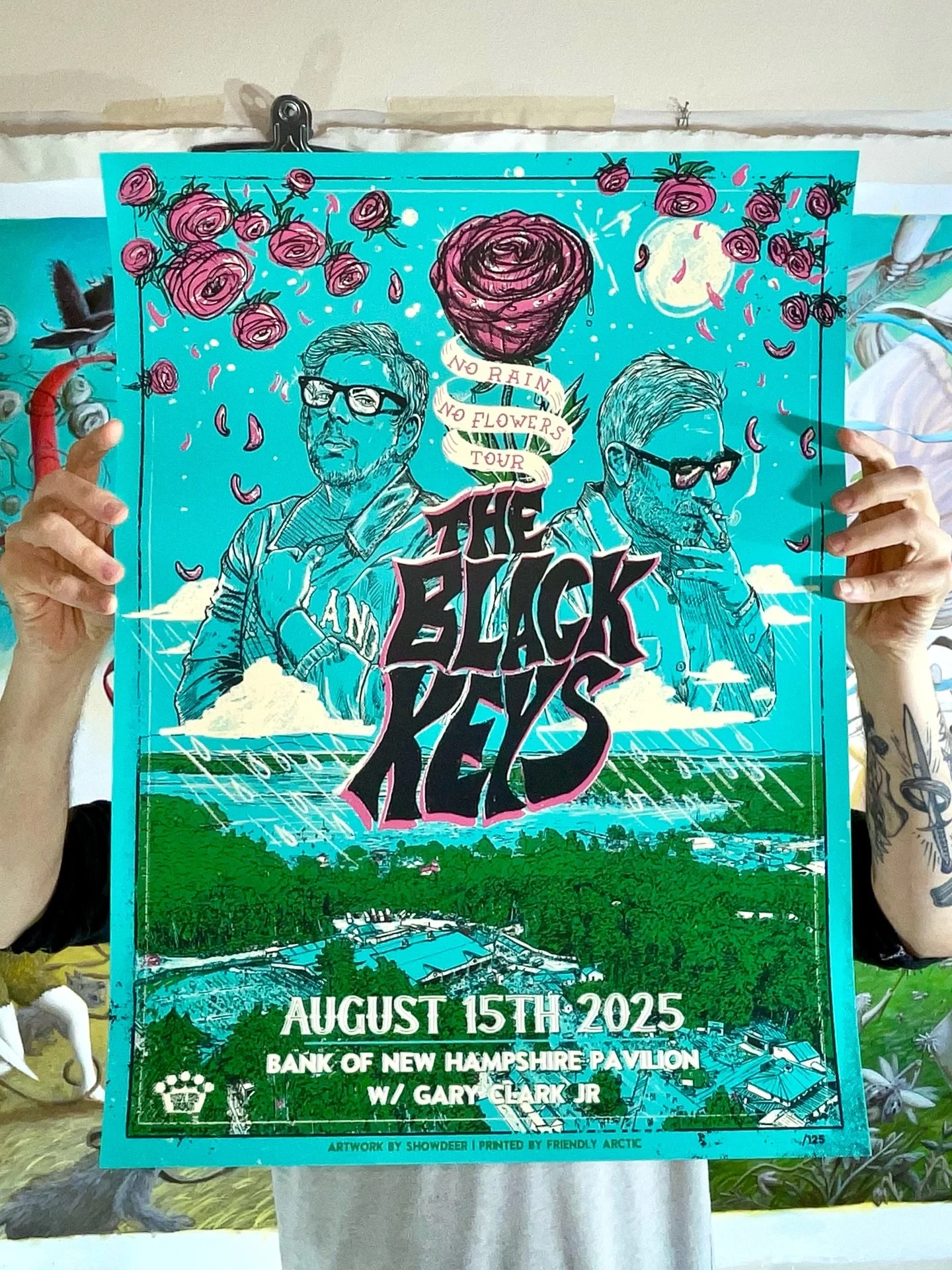Now available!!! Rest of @theblackkeys artist print posters are now for sale in my store on my site!! Posters for Gilford, Boston, Minneapolis and Toronto! 😎🙌🎸

Also found a few more posters from Forest Hills and Atlantic City which are both sooo 