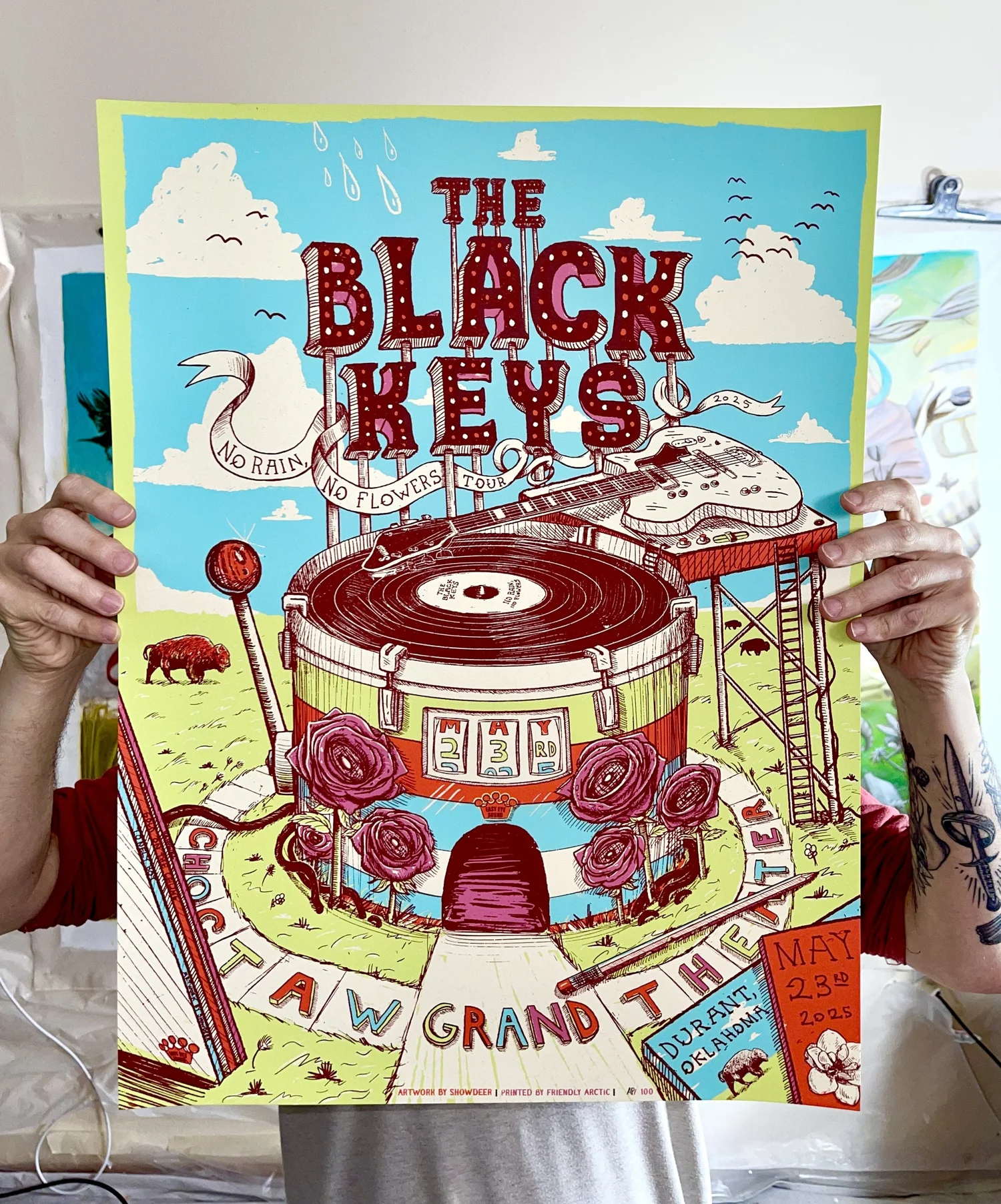 The Black Keys Poster Live In Durant, Oklahoma May 23rd, 2025