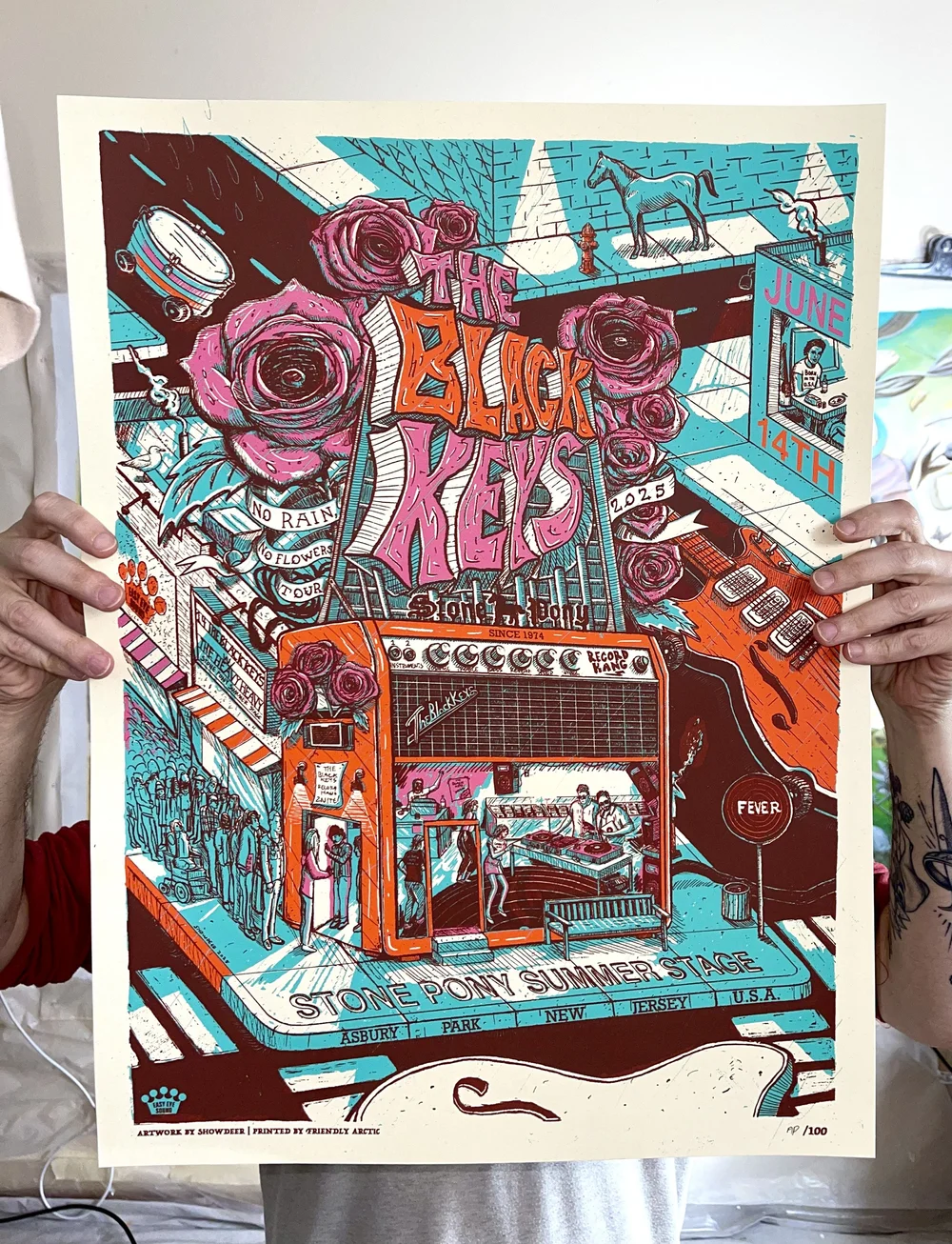 The Black Keys Poster Live at Stone Pony Summer Stage, in Asbury