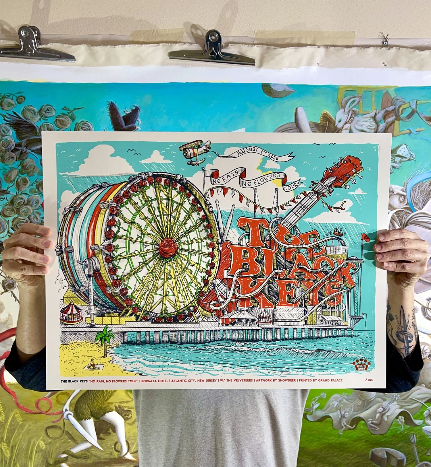 The Black Keys Poster Live at Borgata Hotel, in Atlantic City, NJ