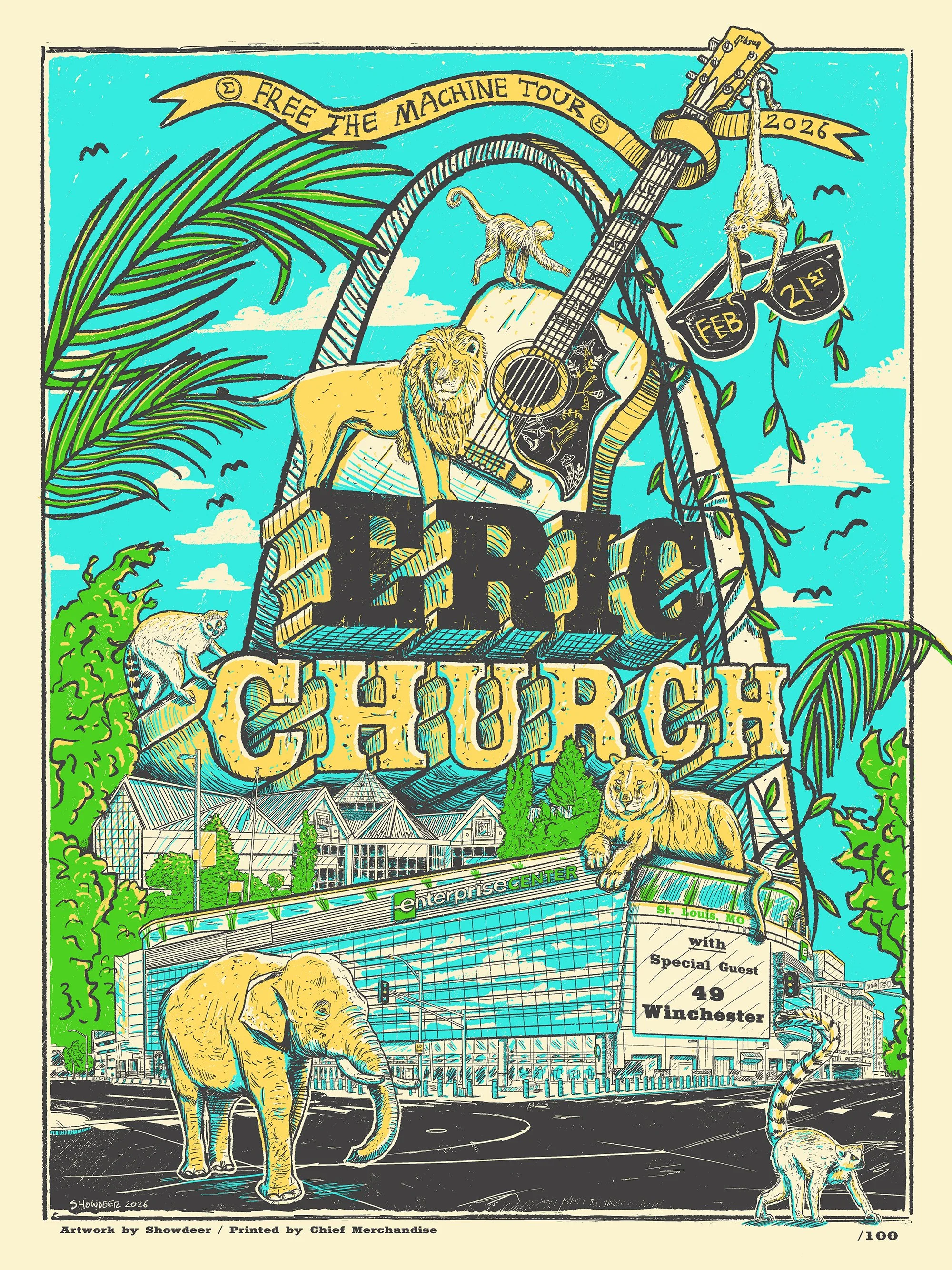 Eric Church LIVE at Enterprise Center, St. Louis, MO Feb 21st