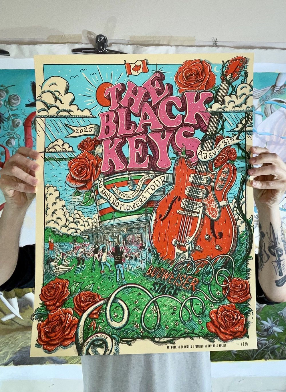 The Black Keys Poster Live at Budweiser Stage in Toronto, Canada
