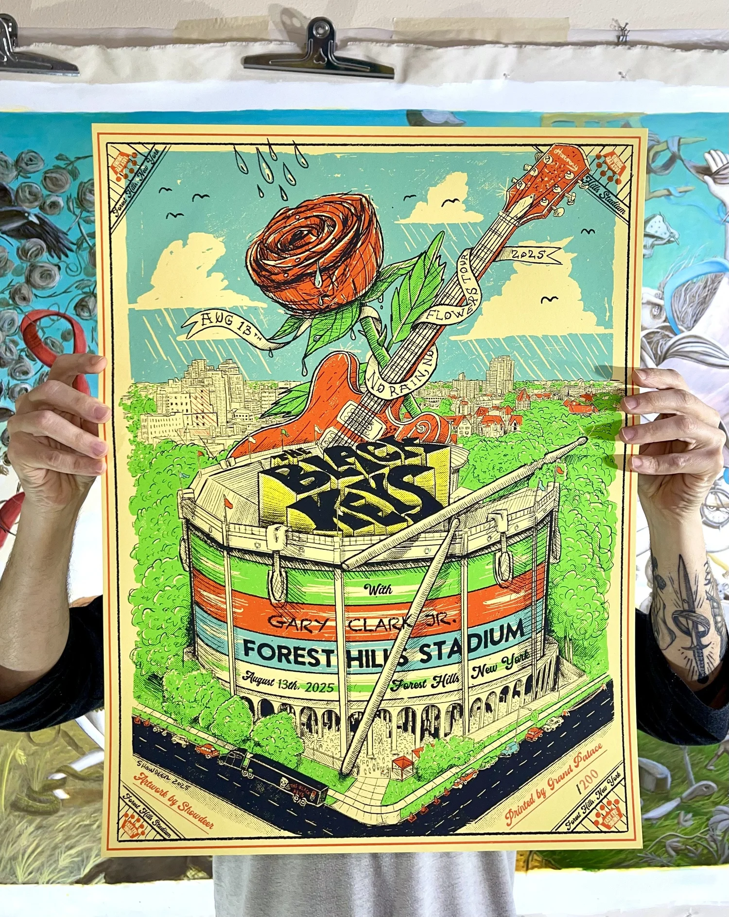 The Black Keys Poster Live at Forest Hills Stadium, in Forest