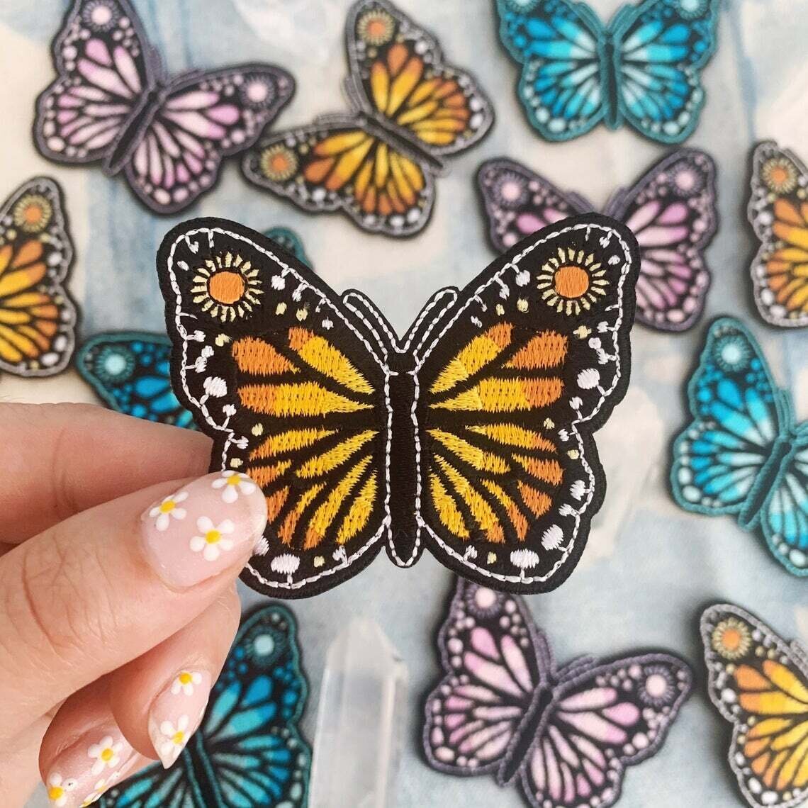 Sunrise Butterfly Iron-On Patch — Meadow Collective