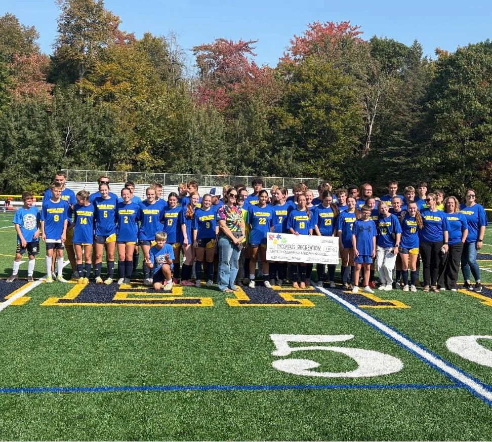 Yesterday, the General Brown soccer programs presented us with a check for $3000!

They held a T-shirt and donuts fundraiser earlier this year to raise money for Autism Acceptance.

While we don&rsquo;t ask, nor require any official diagnosis or docu