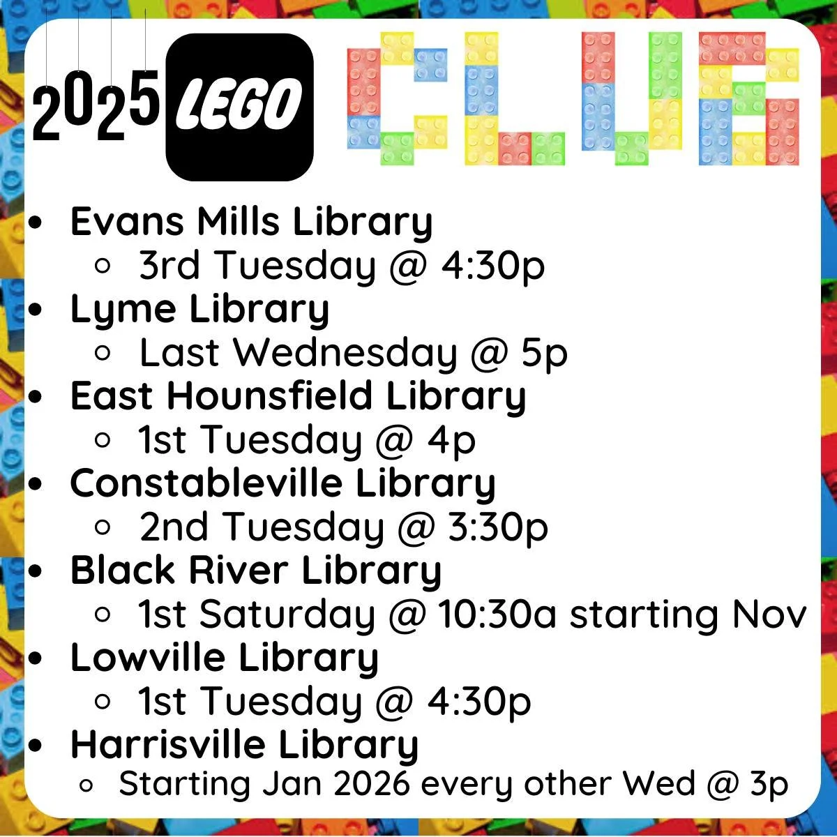Did you know many of our local libraries host free LEGO Clubs open to all kids — including those who need a little extra help to join in the fun? 💙
These clubs offer:
🤝 A welcoming, judgment-free space
🧩 Creative play that builds social and