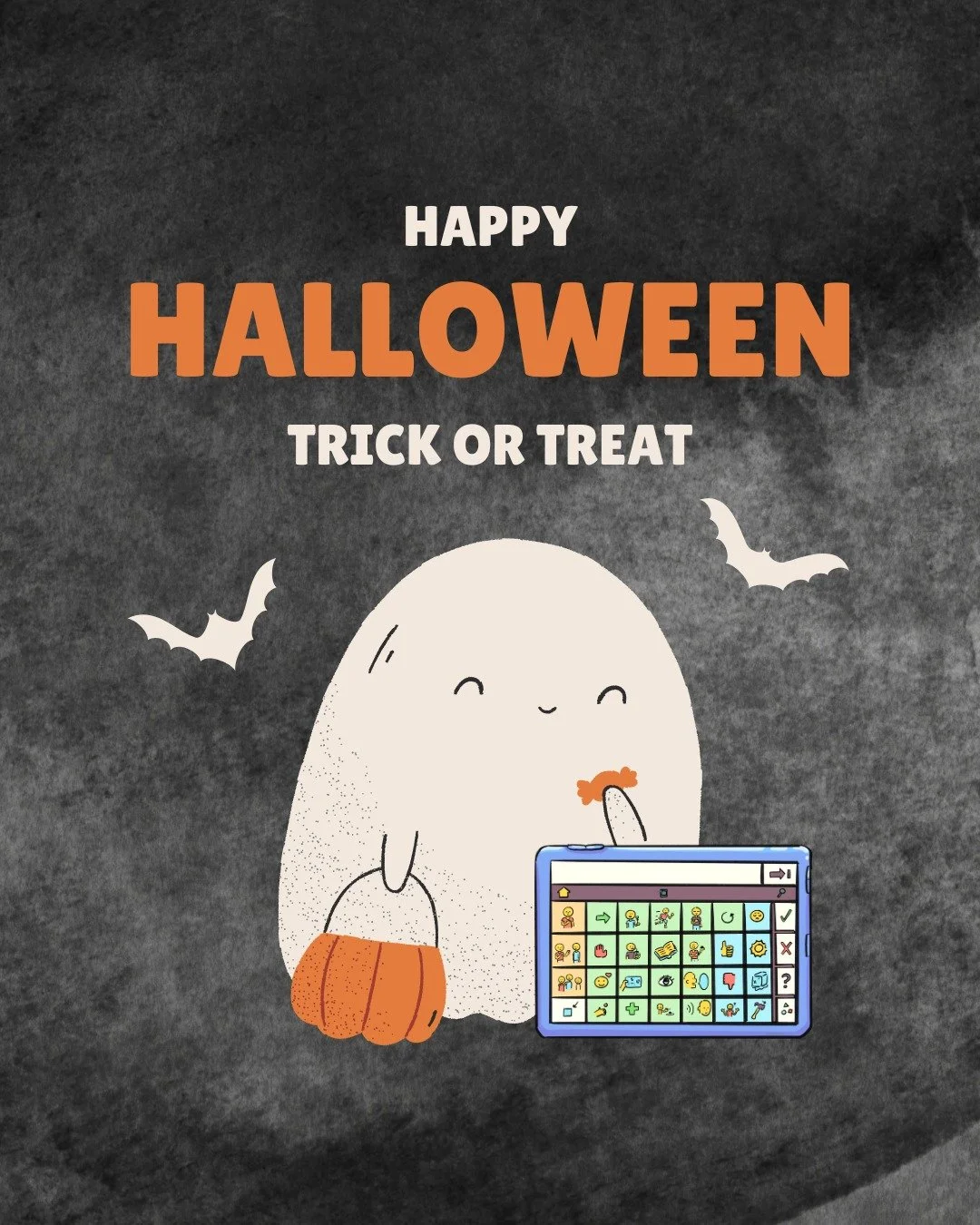 🎃💬Here are a few easy ways to make your home more welcoming for nonspeaking youth and AAC users:
Halloween is for everyone — including kids who communicate in different ways! 🧡
👻 Be patient. Some kids may use a device, gestures, or a card