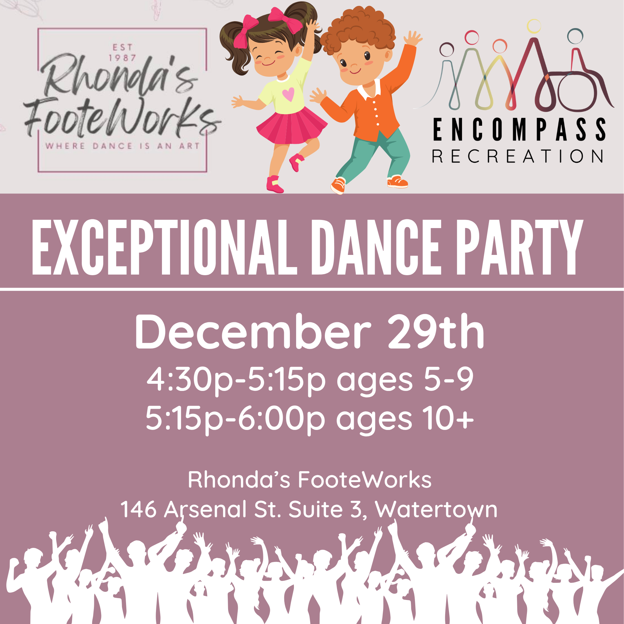 Exceptional Dance Party sponsored by Rhonda’s FooteWorks