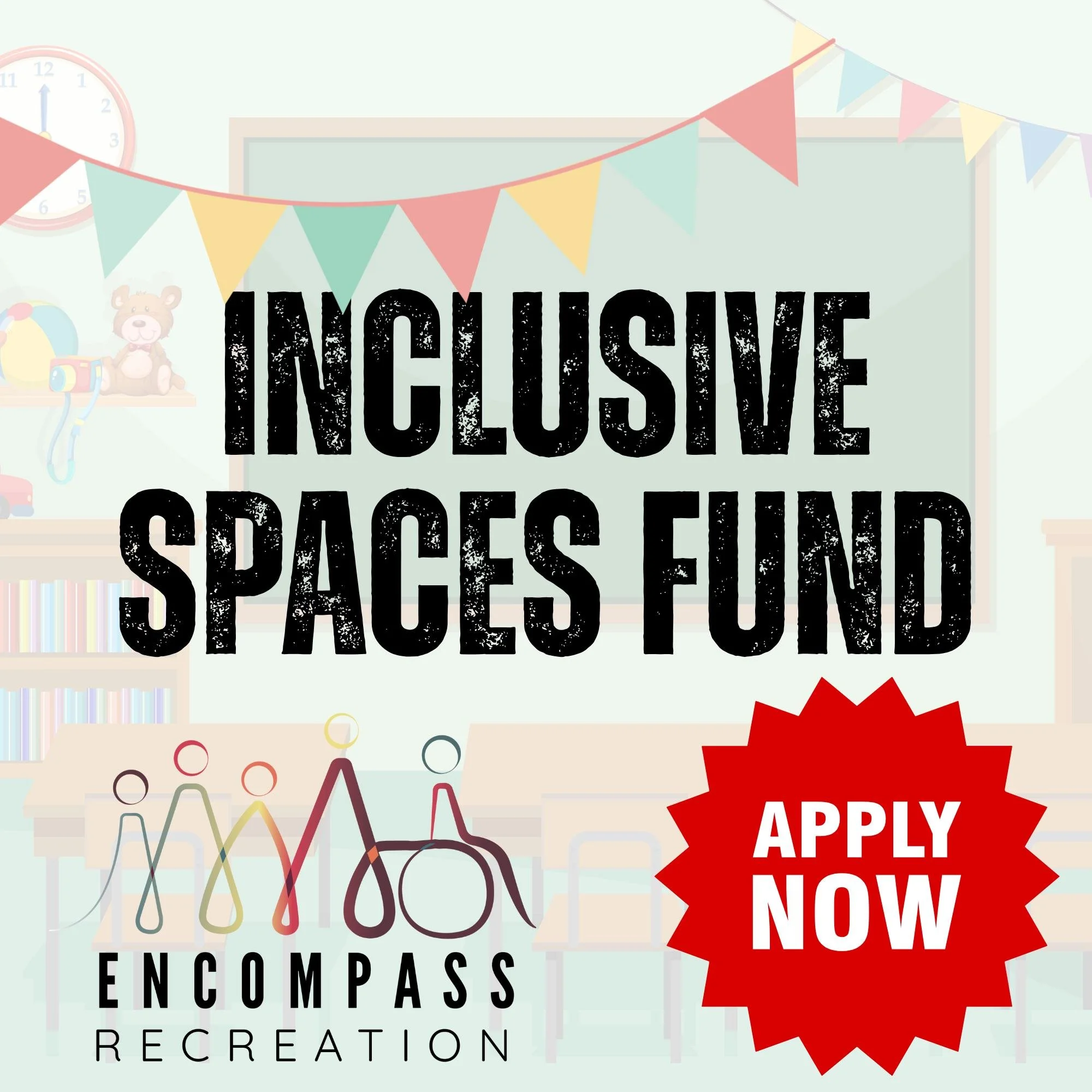 ✨ Applications Now Open: Inclusive Spaces Fund ✨

Encompass Recreation is excited to offer the Inclusive Spaces Fund, designed to help schools create learning environments where exceptional learners feel supported, included, and able to thrive.

Teac