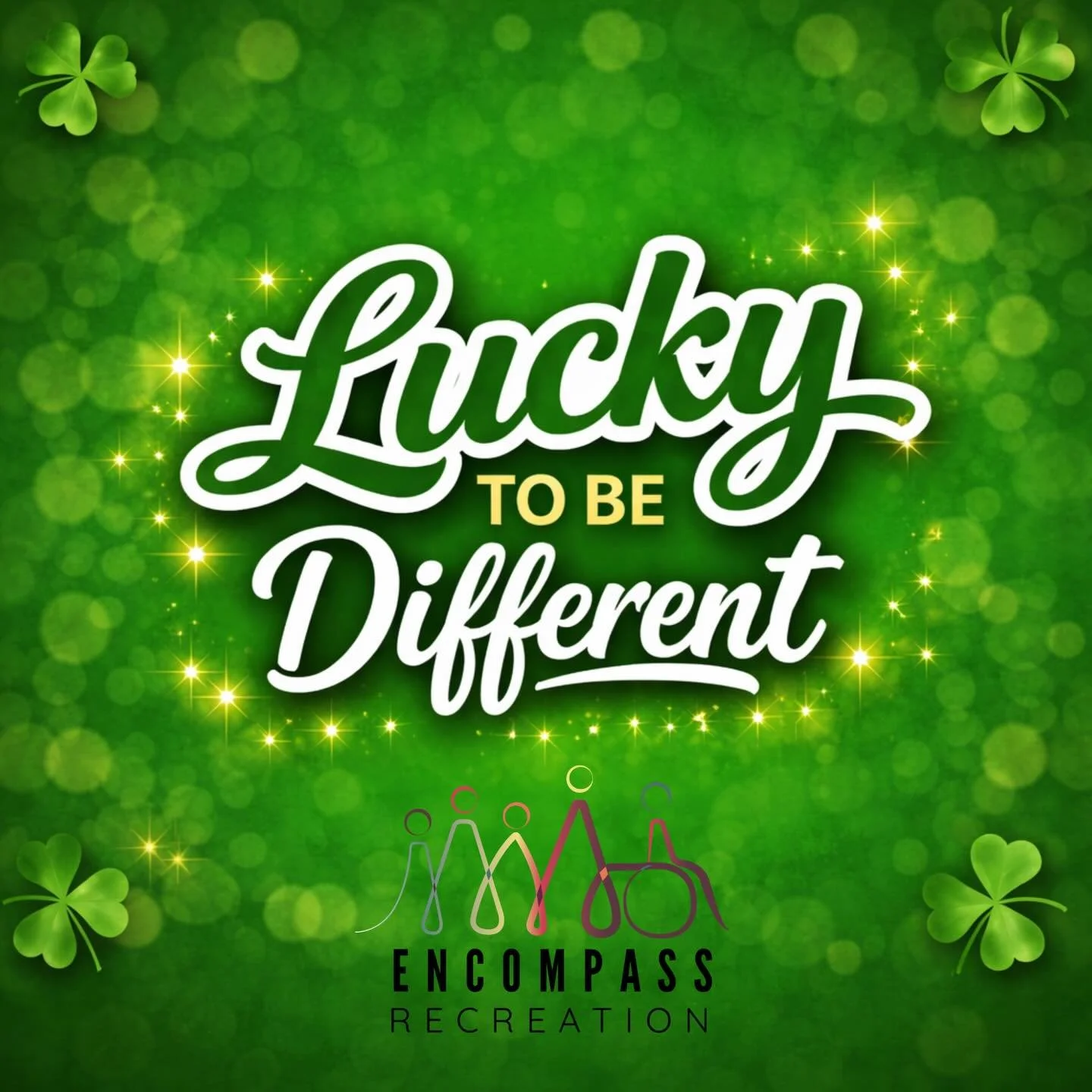 🍀 Lucky to Be Different 🍀

Today, just like everyday, we&rsquo;re celebrating what makes each person unique. 

Different isn&rsquo;t less. Different makes our community stronger, more kinder, and more inclusive.

💚 We&rsquo;re not just lucky&helli