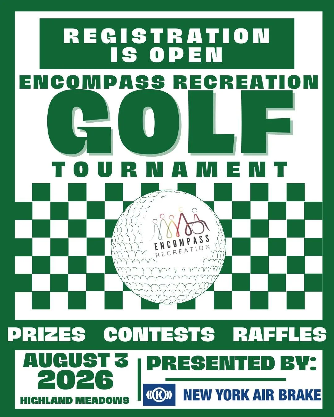 ⛳ Early-Bird Alert! Registration is NOW OPEN for our 2nd Annual FUNdraising Golf tournament---Presented by New York Air Brake!

Grab your 4-person, captain &amp; crew team for just $400 &mdash; but hurry, this special price lasts only until May 31st!