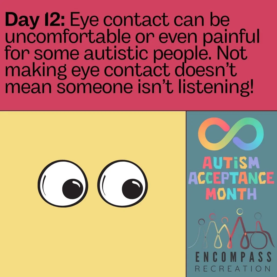 Day 12:

There is more than one way to listen.

www.encompassrec.com 

#inclusion  #diversity #disability #ability #inclusionmatters #disabilityacceptance #autism  #specialneeds  #equity #downsyndrome #community  #accessibility  #autismacceptance #di