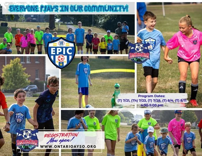 Ontario AYSO&rsquo;s EPIC (Everyone Plays In our Community) summer soccer program is designed for children of all ages and abilities with special needs- creating a fun, supportive, and inclusive space where every player can experience the joy of socc