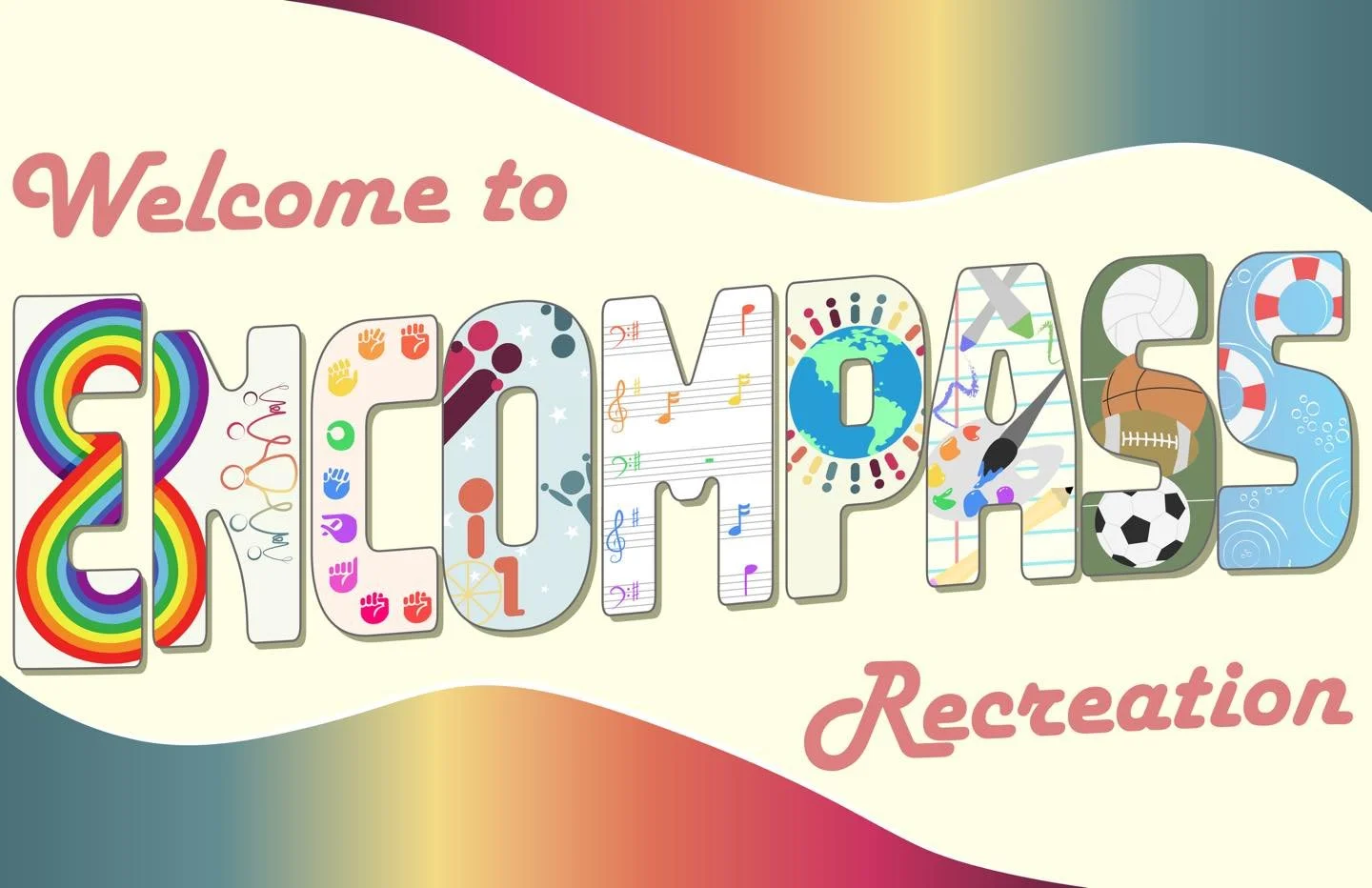 ❓what is Encompass Recreation?
📍we are a local nonprofit committed to providing recreational opportunities for youth with higher support needs.

❓what does that mean; higher support needs?
📍it means that, for any reason, your child doesn&rsquo;t fe