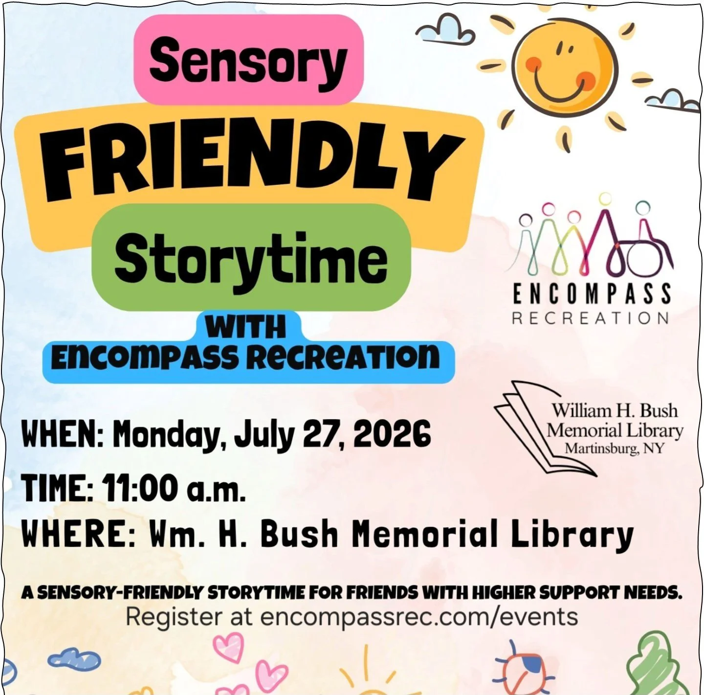 Sensory Friendly Storytime and Craft