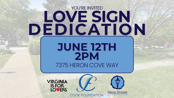 LOVE Comes to Gloucester with New LOVEWorks Sign Unveiling on Loving Day