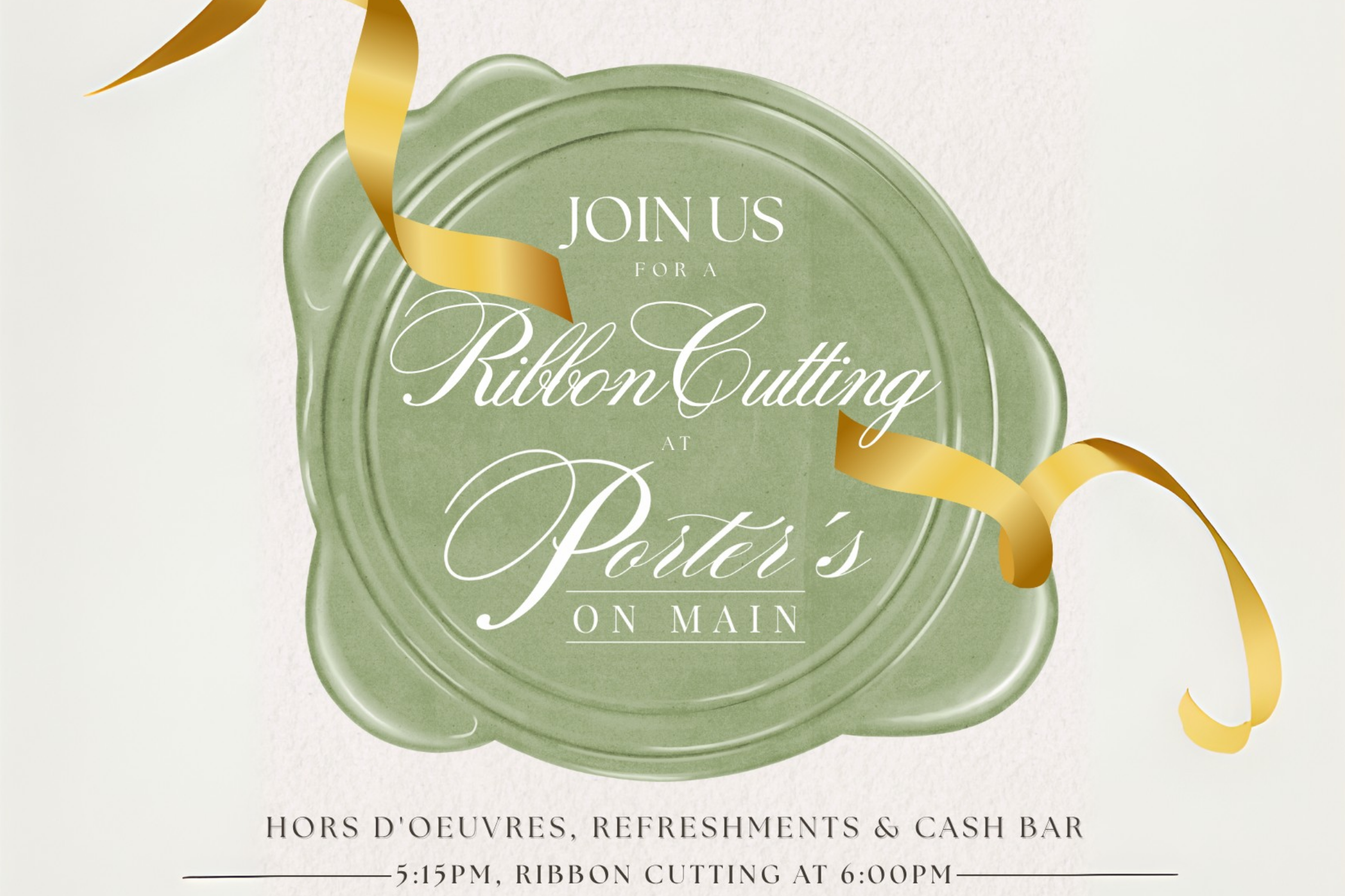 Porter's on Main: Ribbon Cutting Celebration