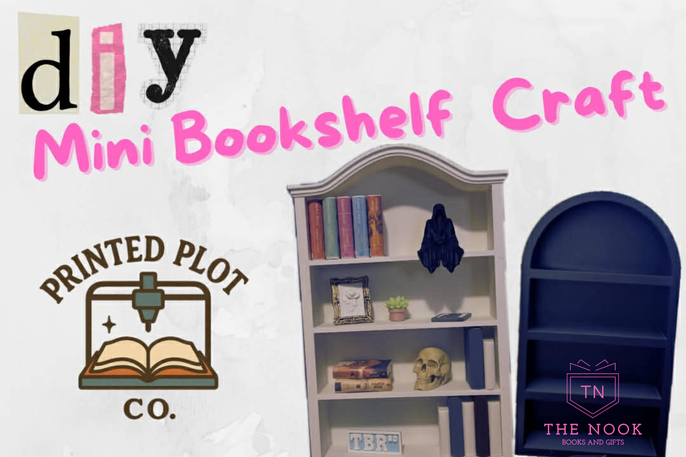 Printed Plot Co. Mini Bookshelf Pop Up