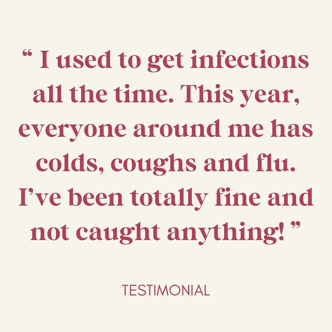 Getting frequent infections in the winter is common, but not normal. If you&rsquo;re the person that normally catches everything, then it might be that your immune system needs a bit of love! 

70% of our immune system is in our gut, so healing your 