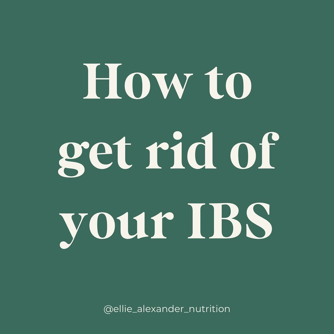 How to get rid of your IBS 💥 

It makes me sad when I get clients who have been told they&rsquo;ve got IBS and think it&rsquo;s a diagnosis for life

It absolutely isn&rsquo;t!

IBS is a syndrome - a collection of symptoms (diarrhoea, constipation, 