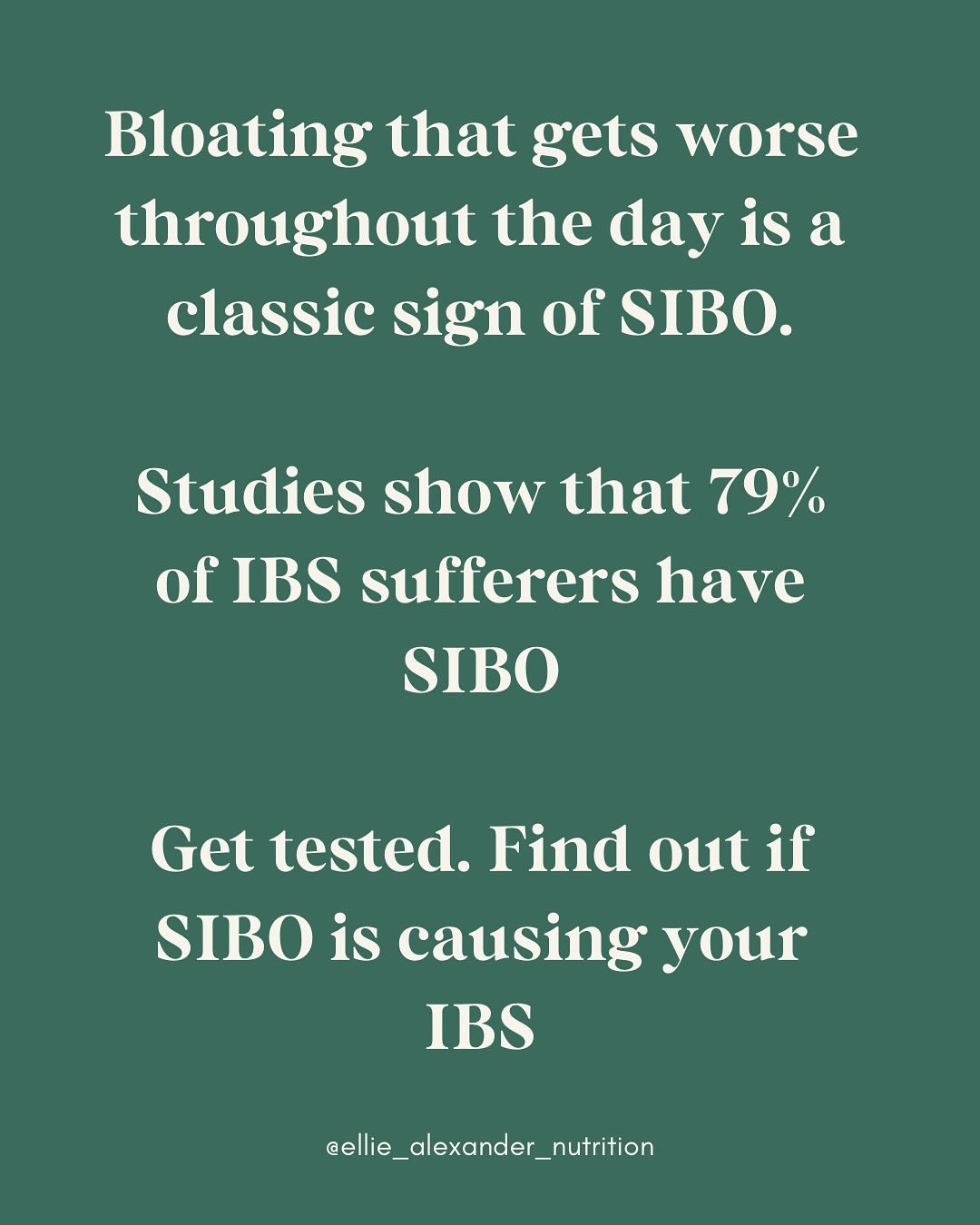 &lsquo;You&rsquo;re telling me there&rsquo;s an actual solvable cause to my IBS?!&rsquo; 

YES!!

SIBO = Small Intestinal Bacterial Overgrowth 

This means there is bacteria growing in parts of the small intestine where there shouldn&rsquo;t be.

The