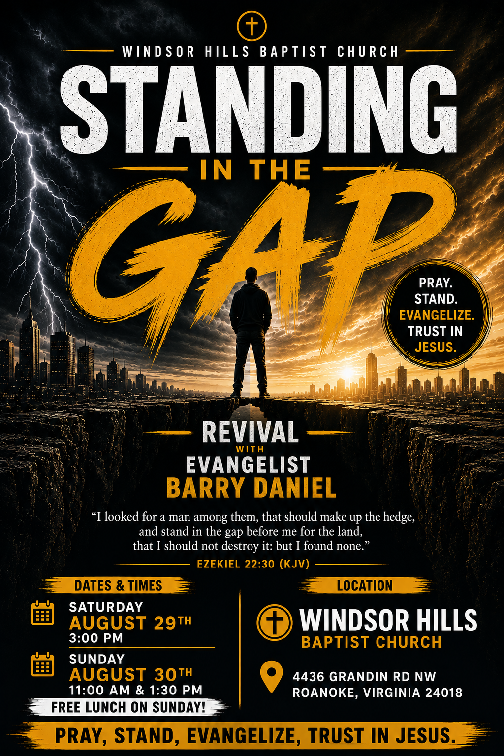 Standing in the Gap. Revival with evangelist Barry Daniel